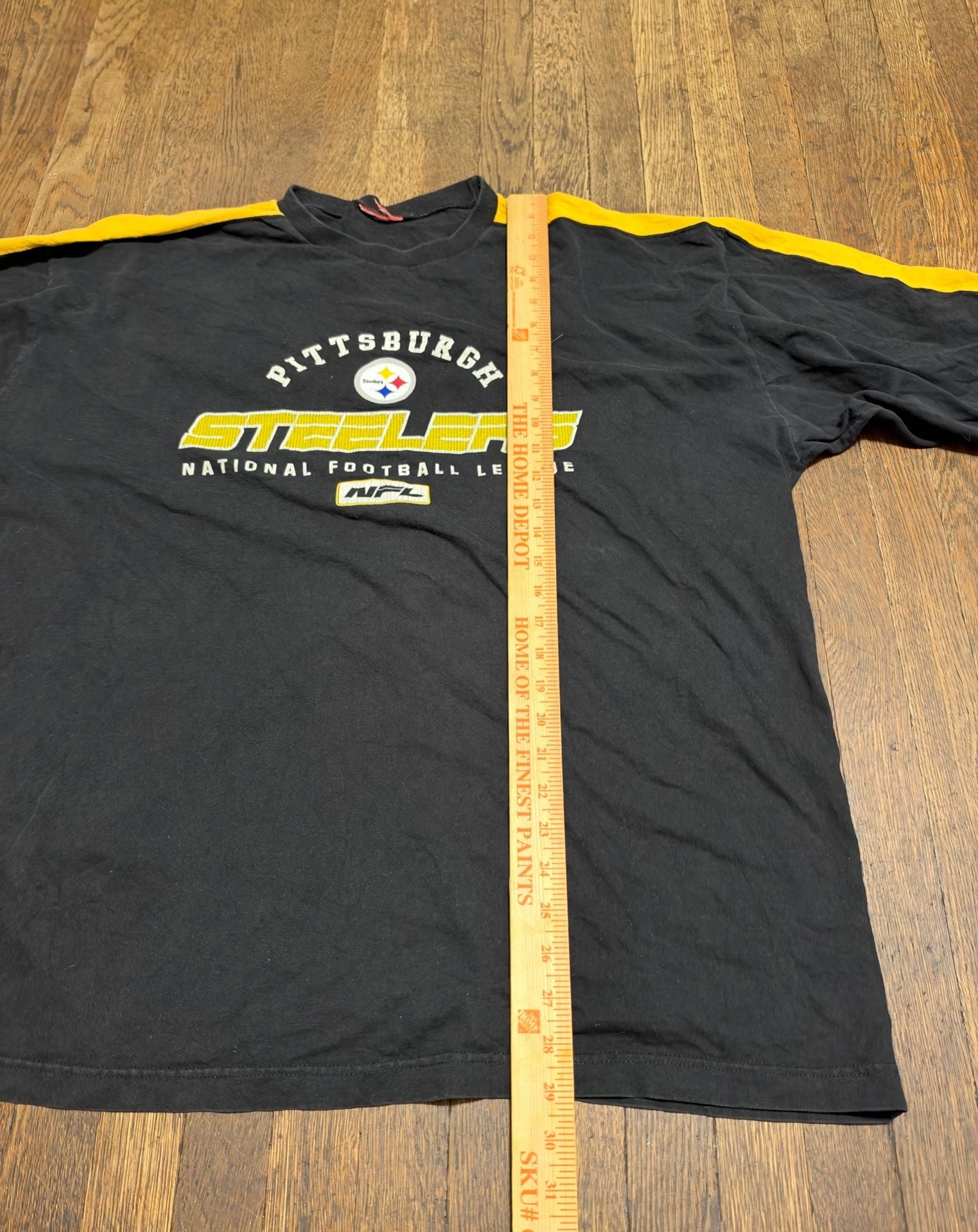 NFL Pittsburgh Steelers Vintage Long Sleeve T-Shirt Black Yellow XXL 6