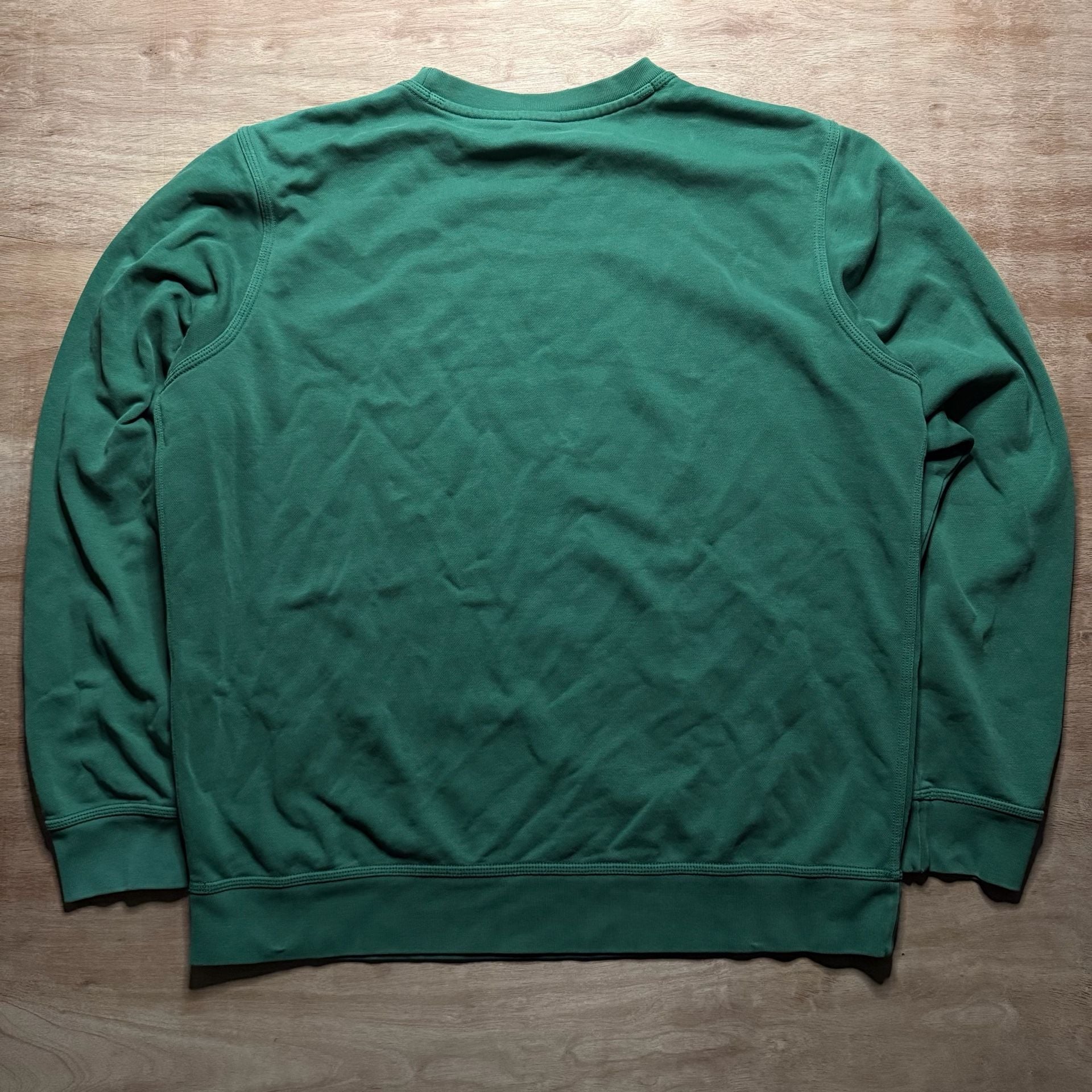 Nike Throwback Embroidered Swoosh Crewneck Sweatshirt Green Size XL 4