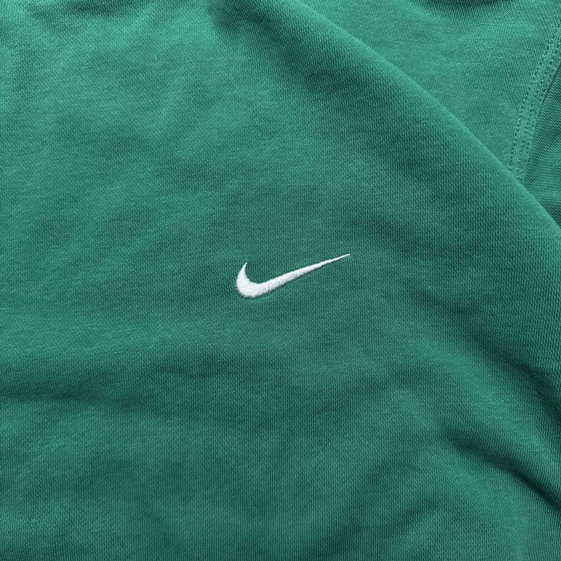 Nike Throwback Embroidered Swoosh Crewneck Sweatshirt Green Size XL 5