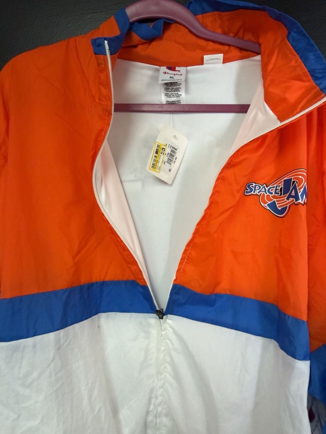 Champion Space Jam Windbreaker Size XL G87 8