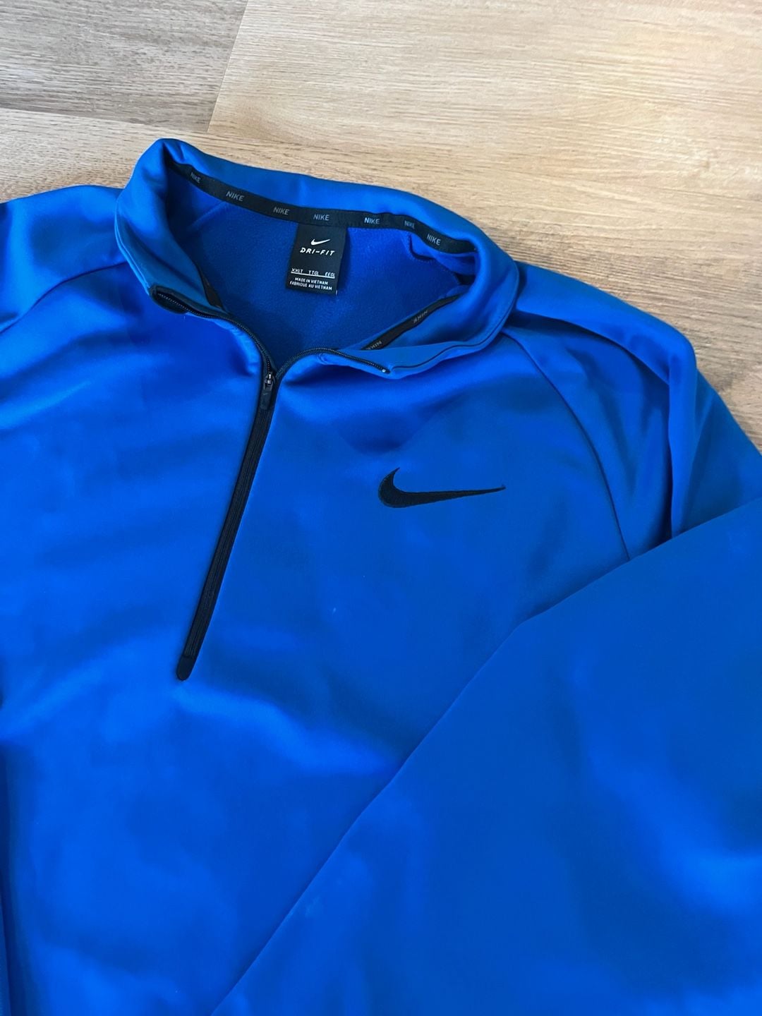 Nike Dri-FIT, Big & Tall 2XLT 1/4 Zip Pullover Sweatshirt, Athletic, Royal Blue  7