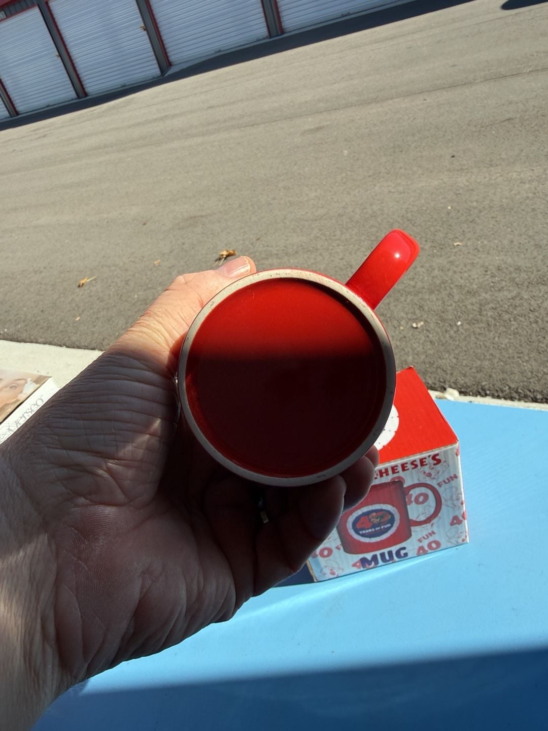 Chuck E. Cheese's 40 Years of Fun Red Ceramic Coffee Mug with Box 5