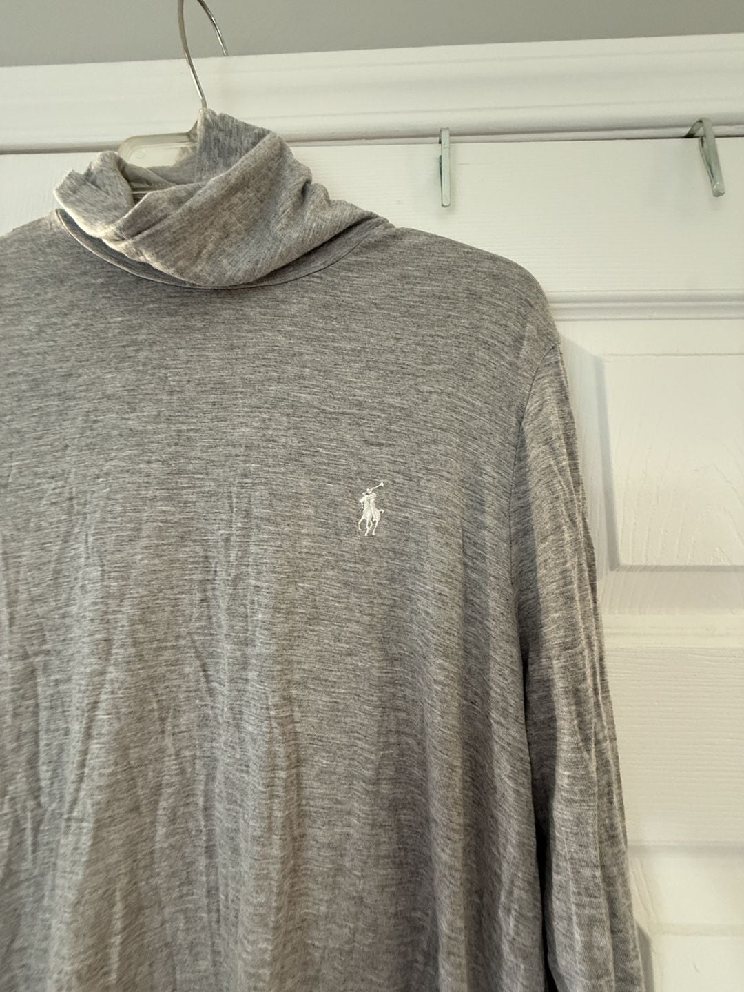 Ralph Lauren Sport Turtleneck Size XL Grey Lyocell Blend Long Sleeve 3