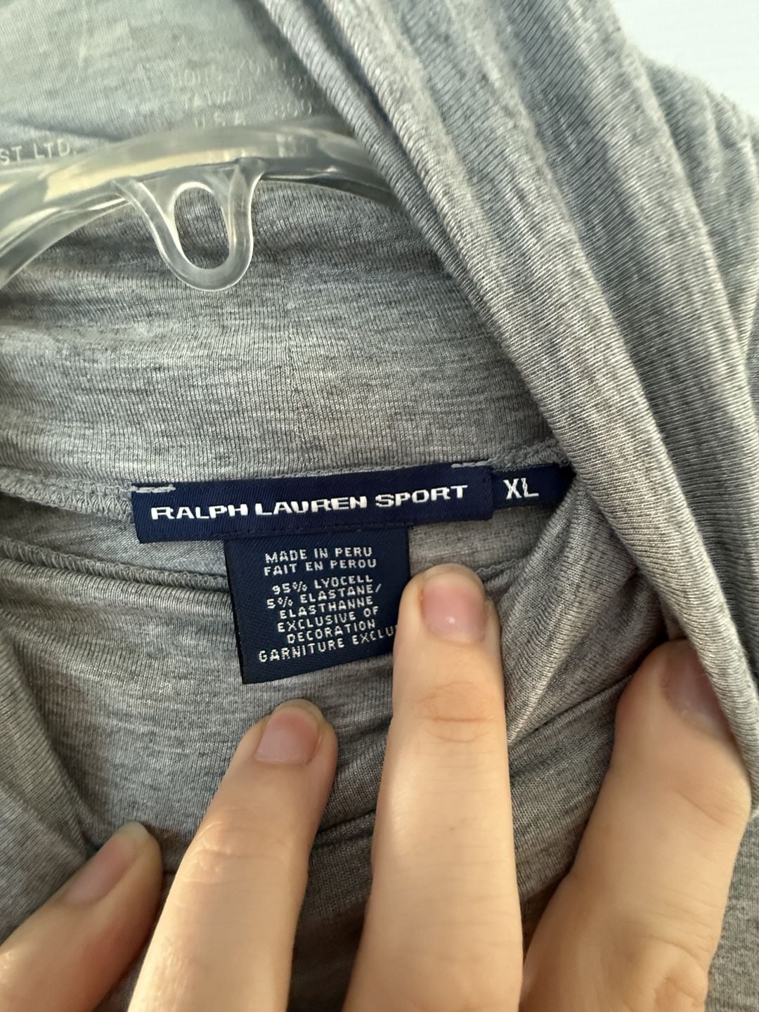 Ralph Lauren Sport Turtleneck Size XL Grey Lyocell Blend Long Sleeve 4