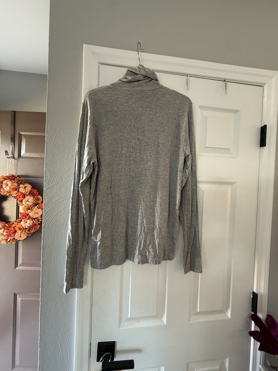 Ralph Lauren Sport Turtleneck Size XL Grey Lyocell Blend Long Sleeve 8