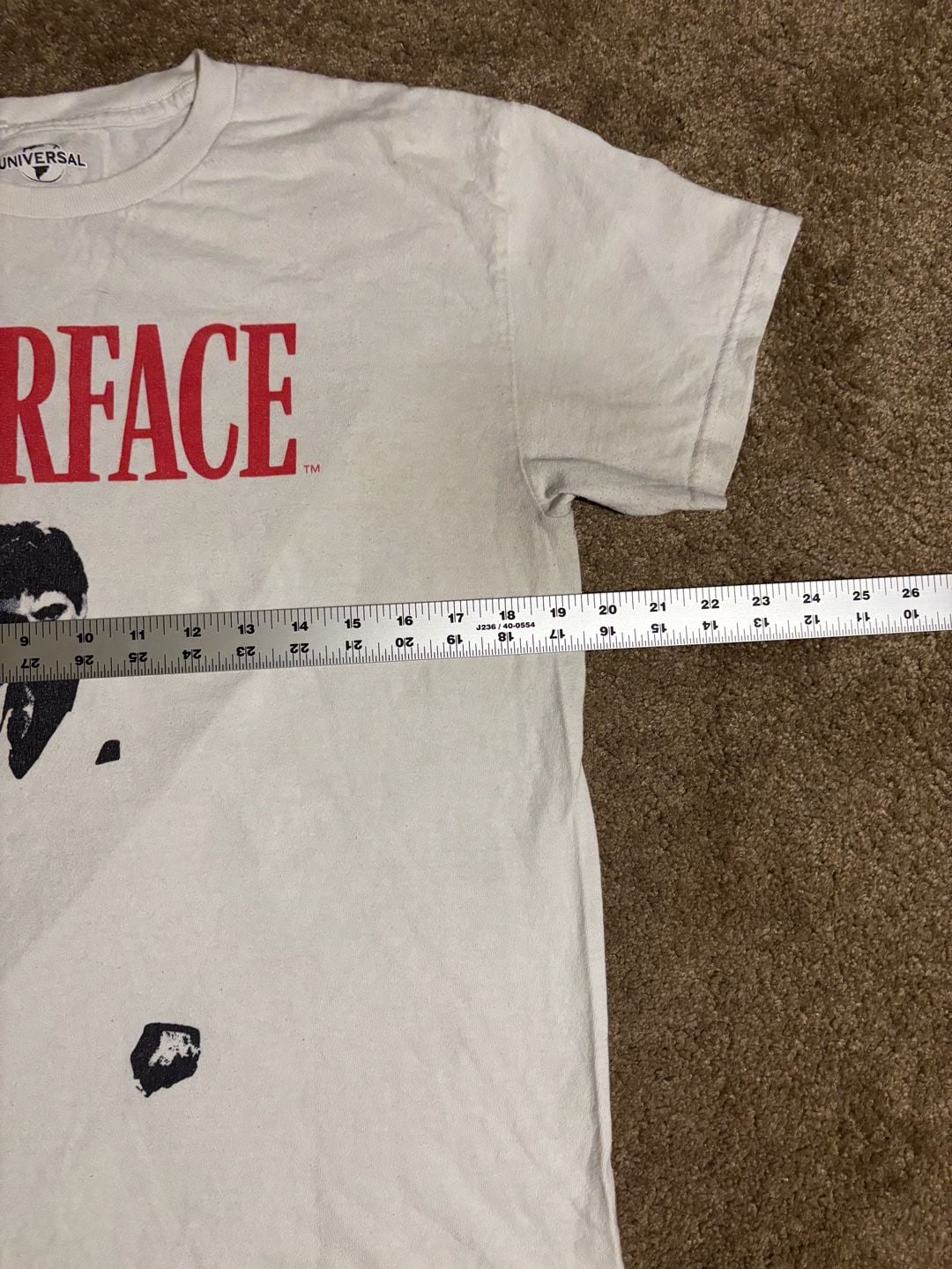 Scarface Tony Montana Graphic Tee Shirt White Al Pacino Universal Studios Large 5