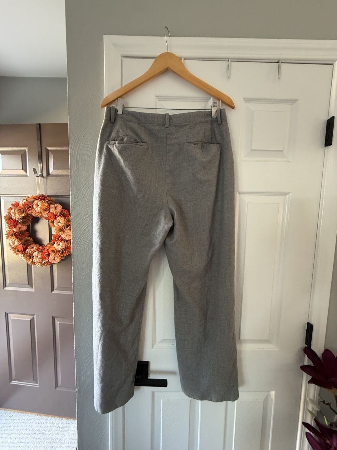 Banana Republic Gray Wool Dress Pants 8
