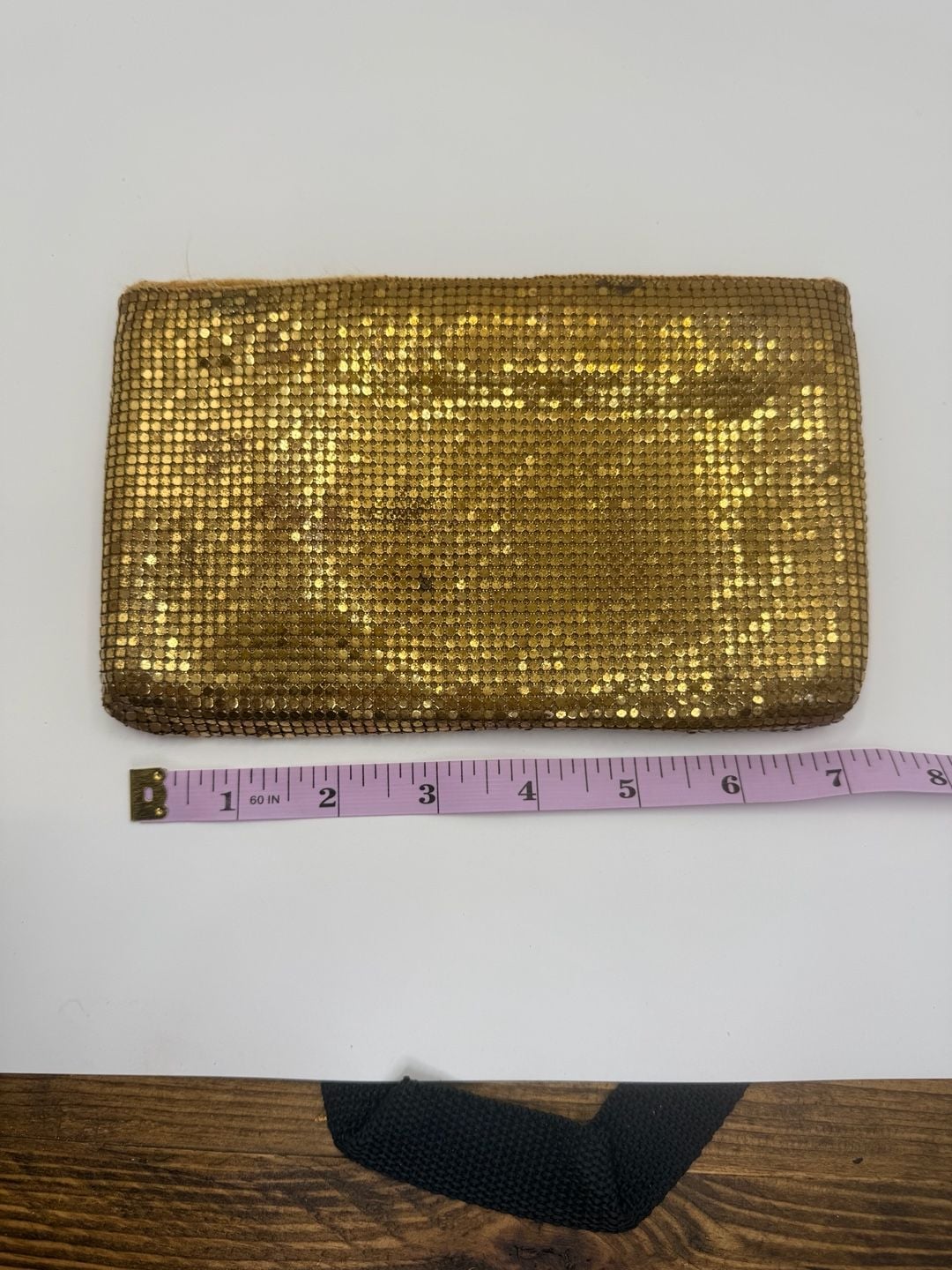 Whiting & Davis Gold Mesh Vintage Clutch 2