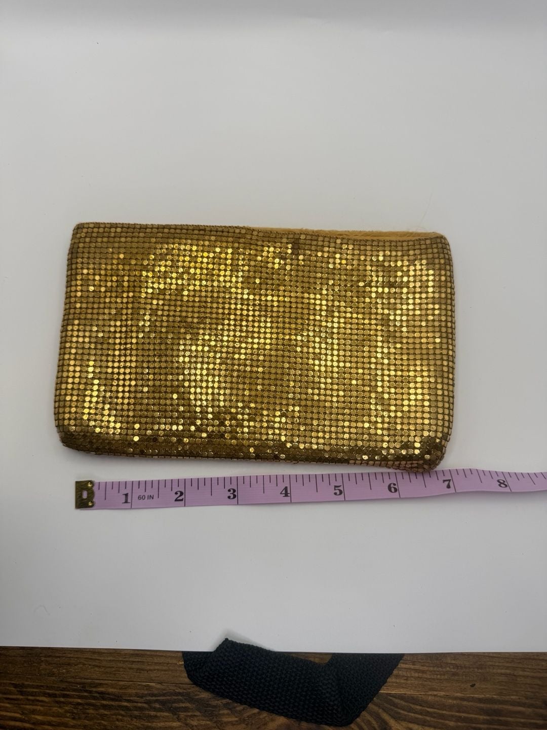 Whiting & Davis Gold Mesh Vintage Clutch 3