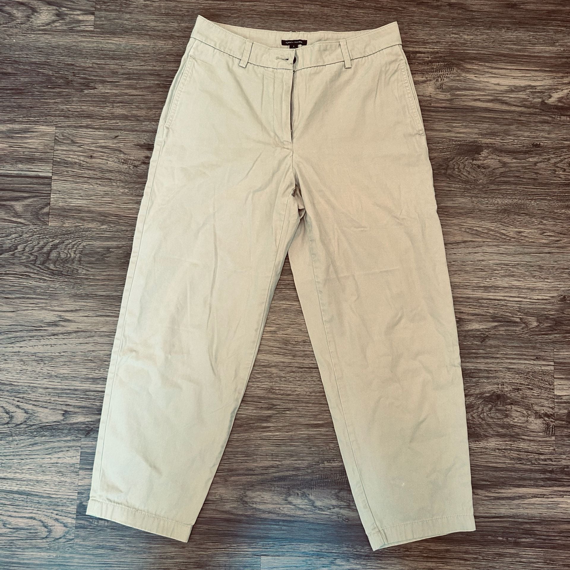 Tommy Hilfiger Chino Pants Size 6 Beige Cotton 2