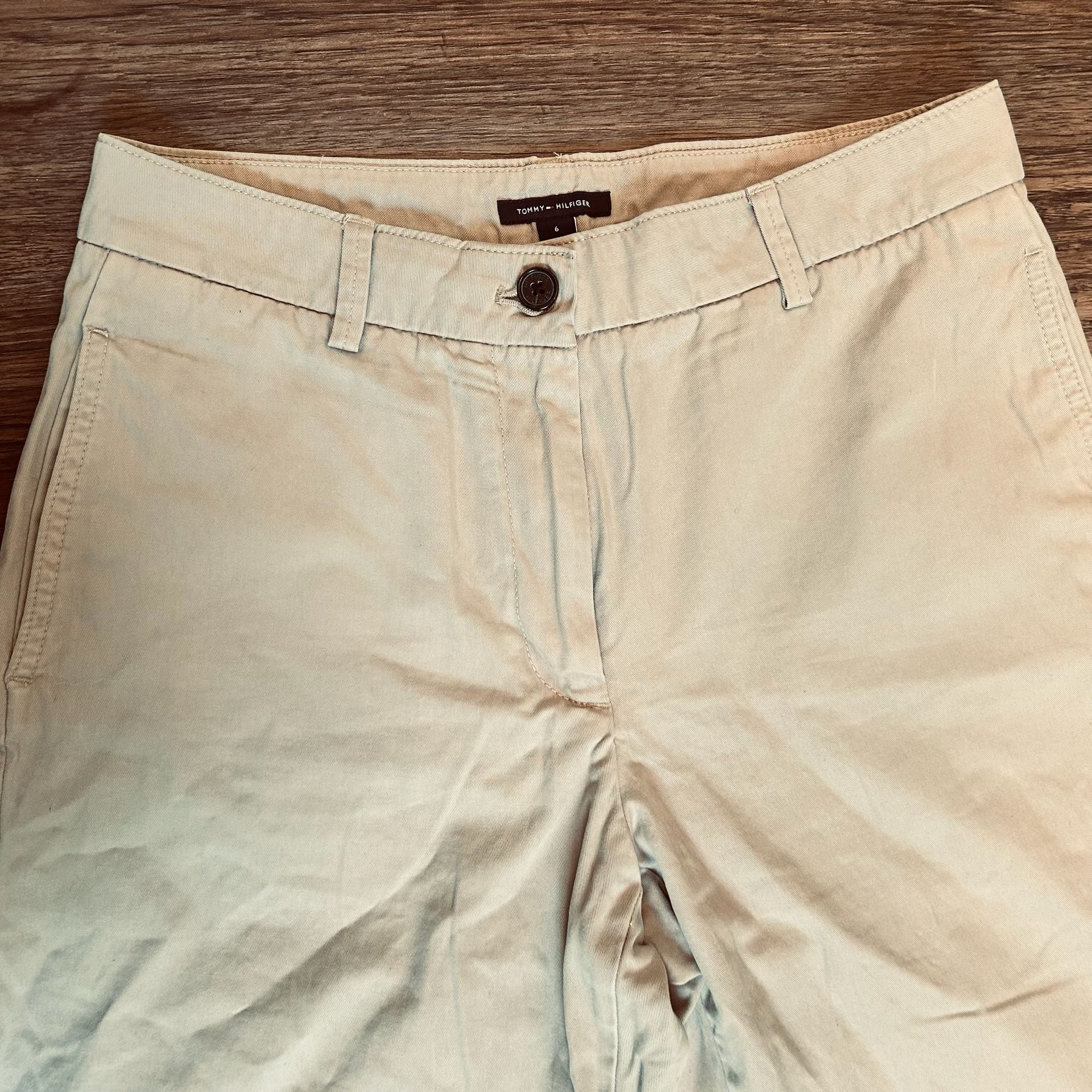 Tommy Hilfiger Chino Pants Size 6 Beige Cotton 3