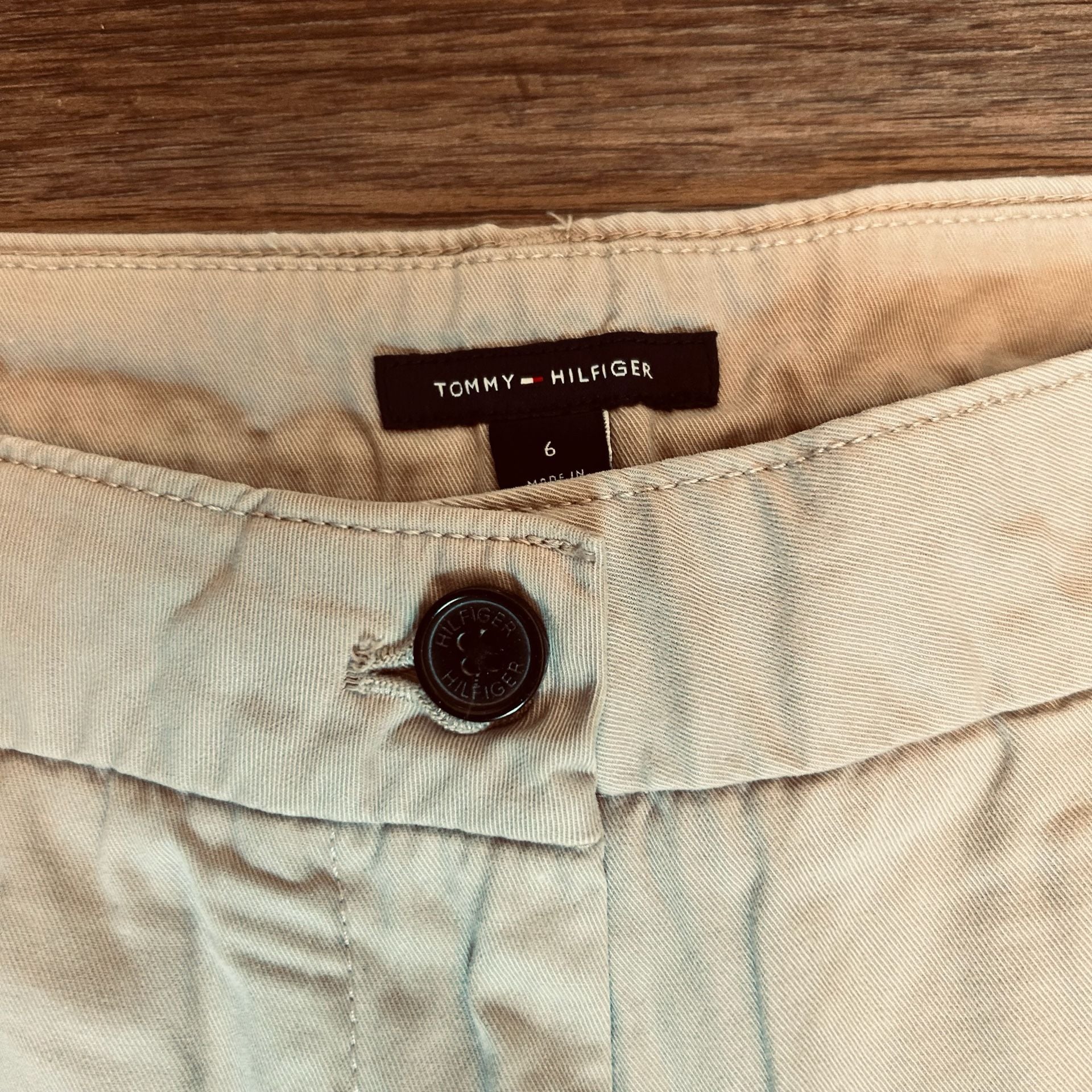 Tommy Hilfiger Chino Pants Size 6 Beige Cotton 4