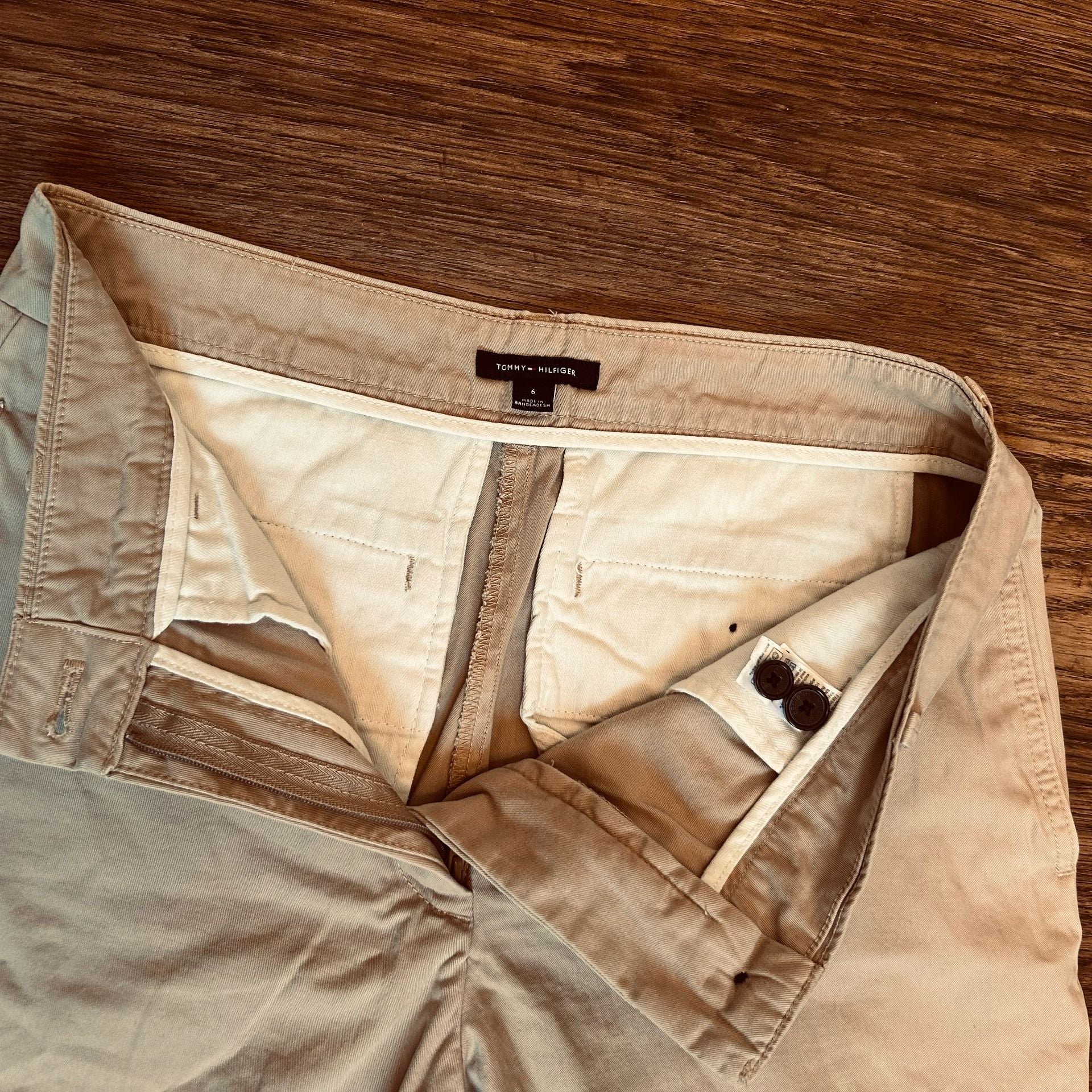 Tommy Hilfiger Chino Pants Size 6 Beige Cotton 5