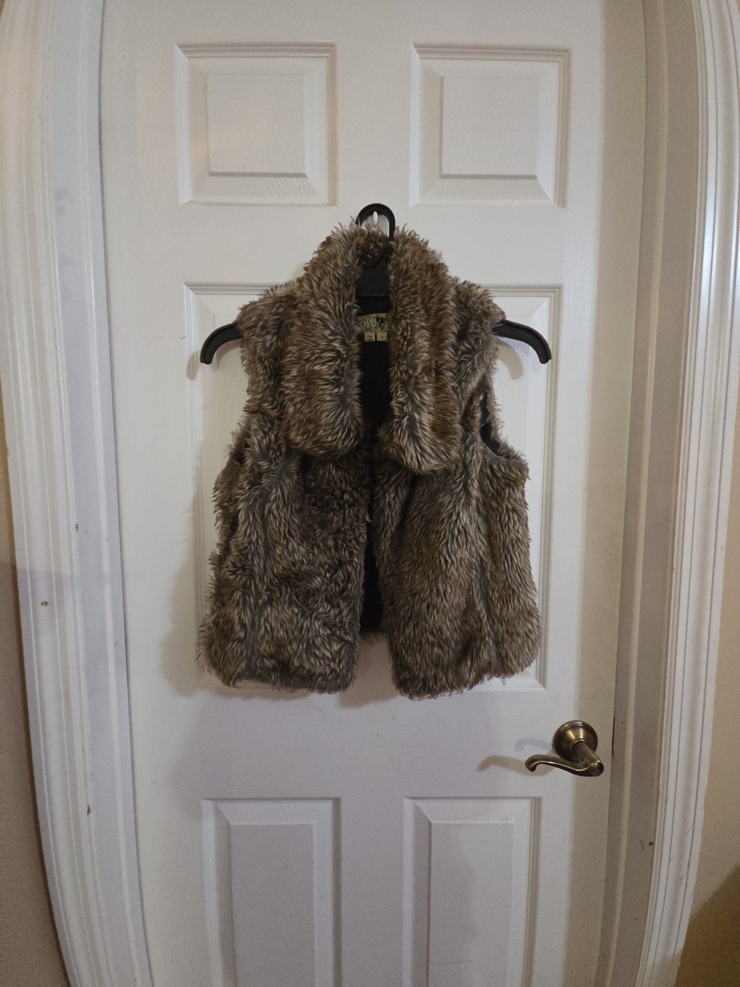 Jolt Faux Fur Vest Size L Brown 2