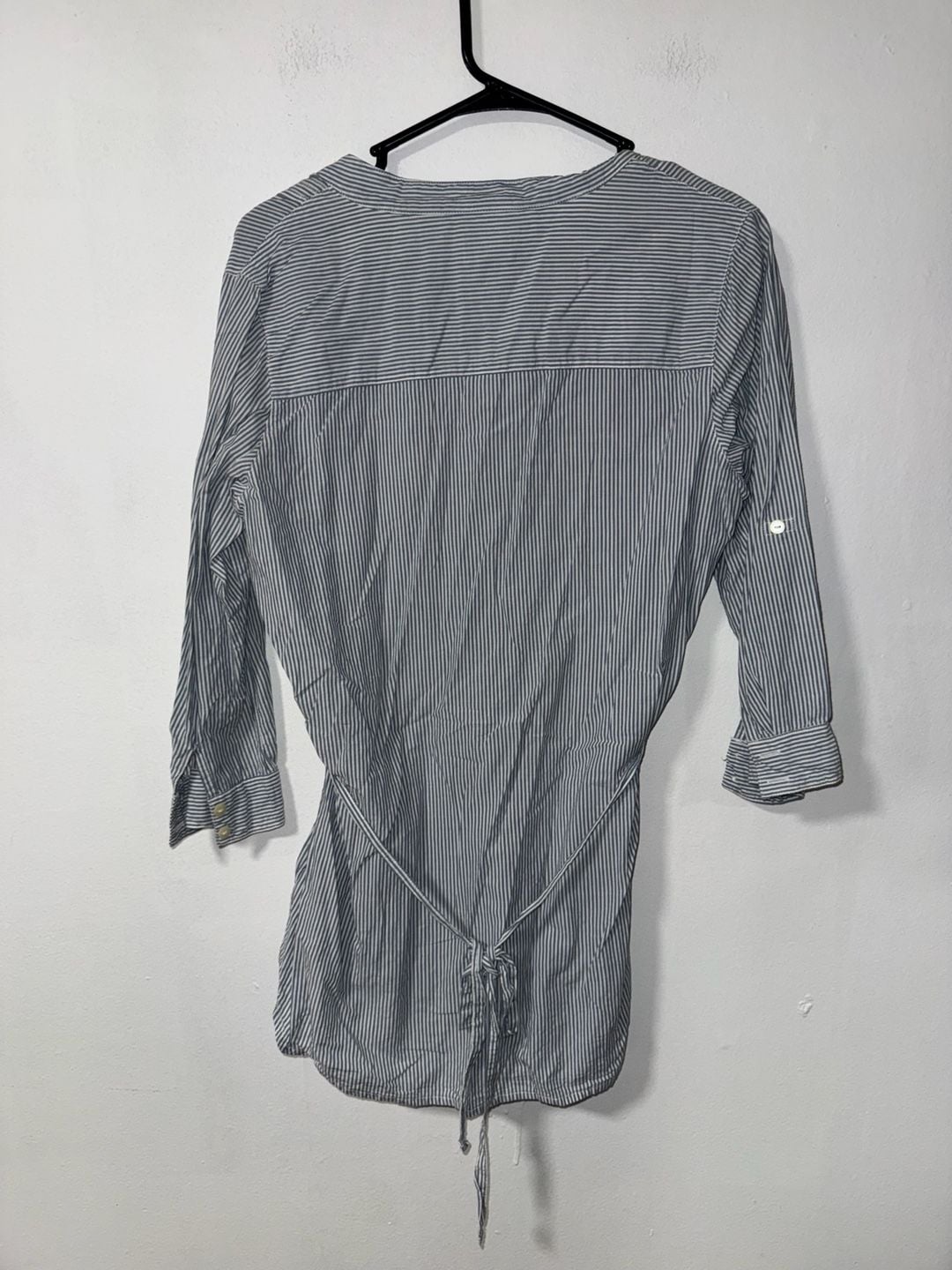 Levi's Striped V-Neck Button Front Tunic Shirt 3