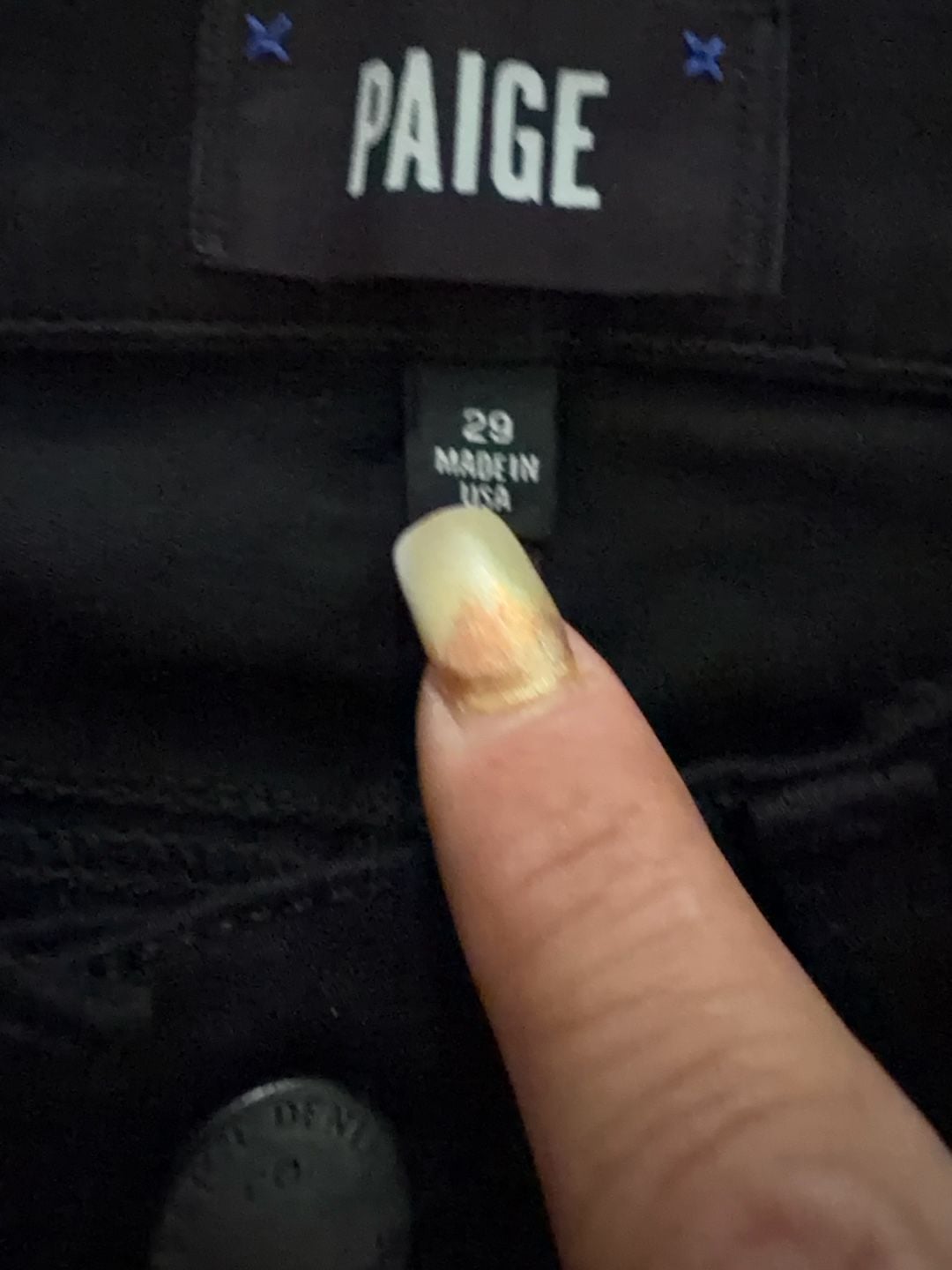 Paige Verdugo Ultra Skinny Maternity Jeans Size 29 Black Distressed 5