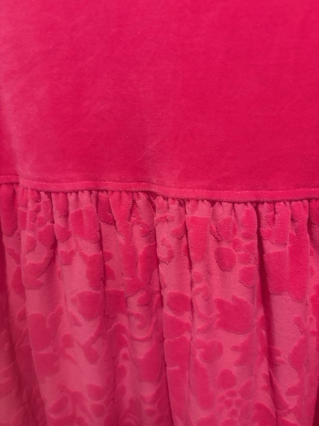 Hanna Andersson Velvet Dress Size 150 Pink Floral Long Sleeve 4