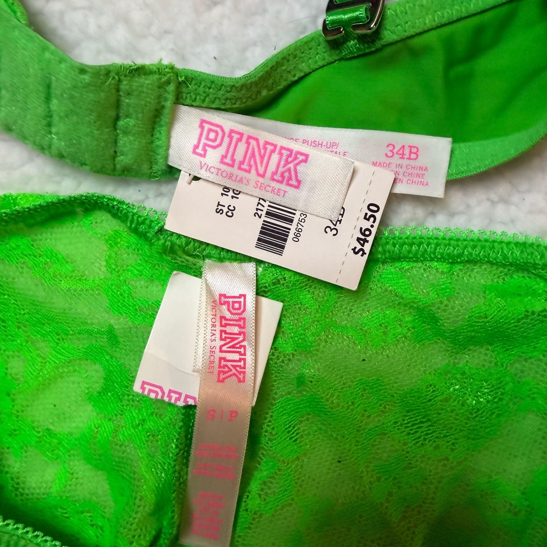 Victoria's Secret PINK Rhinestone Shamrock Bra and Panty Set 3
