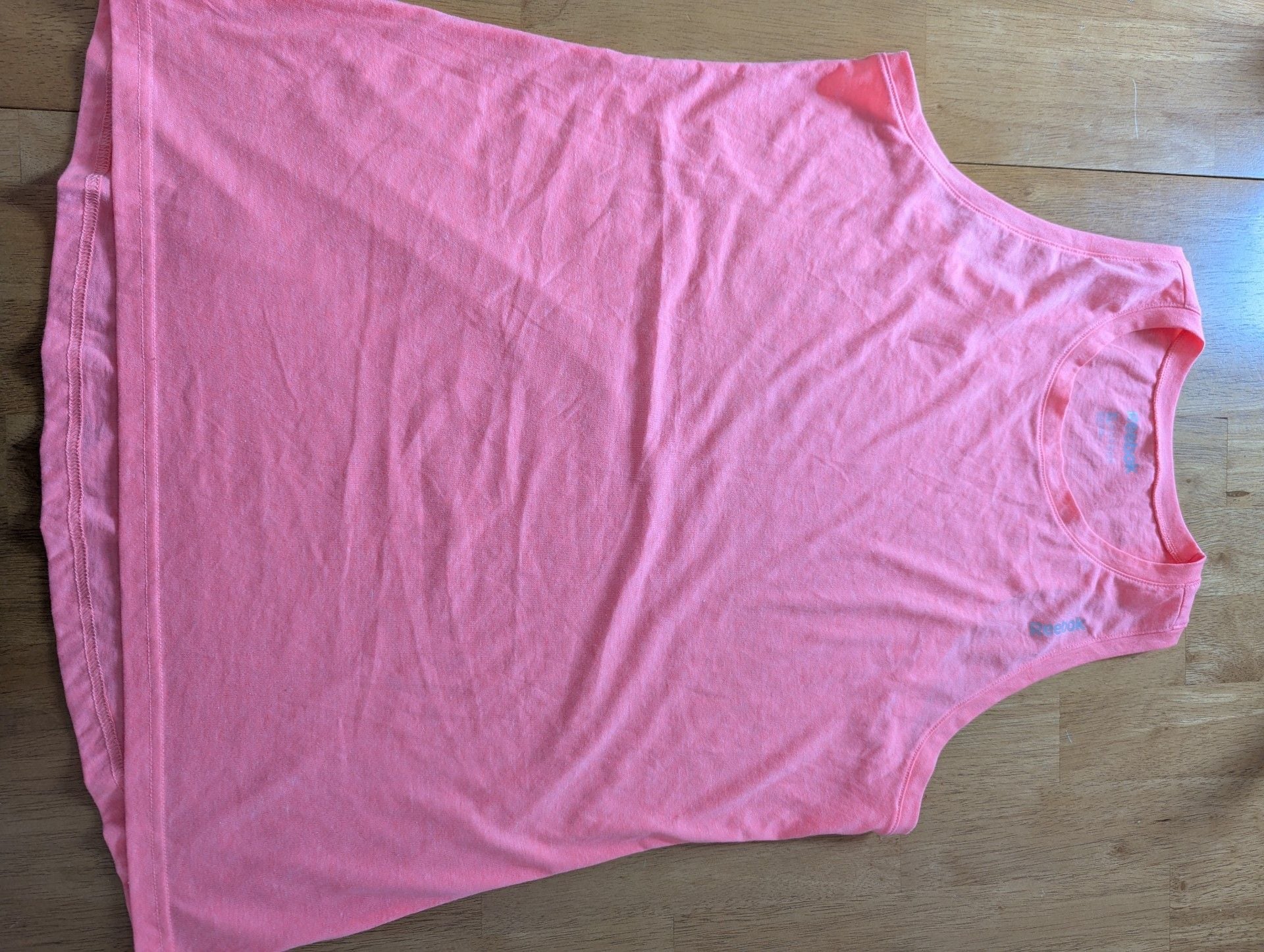 Reebok Tank Top Size XL Pink Athletic Workout Shirt 2