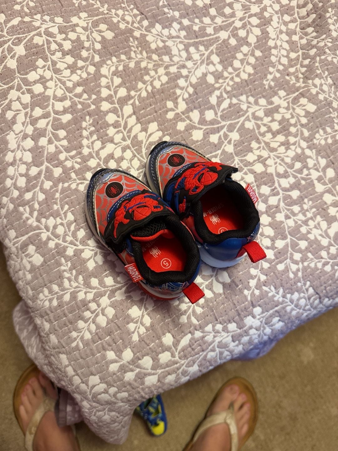 Marvel Spider-Man Sneakers Size 5 Toddler Red Blue 1
