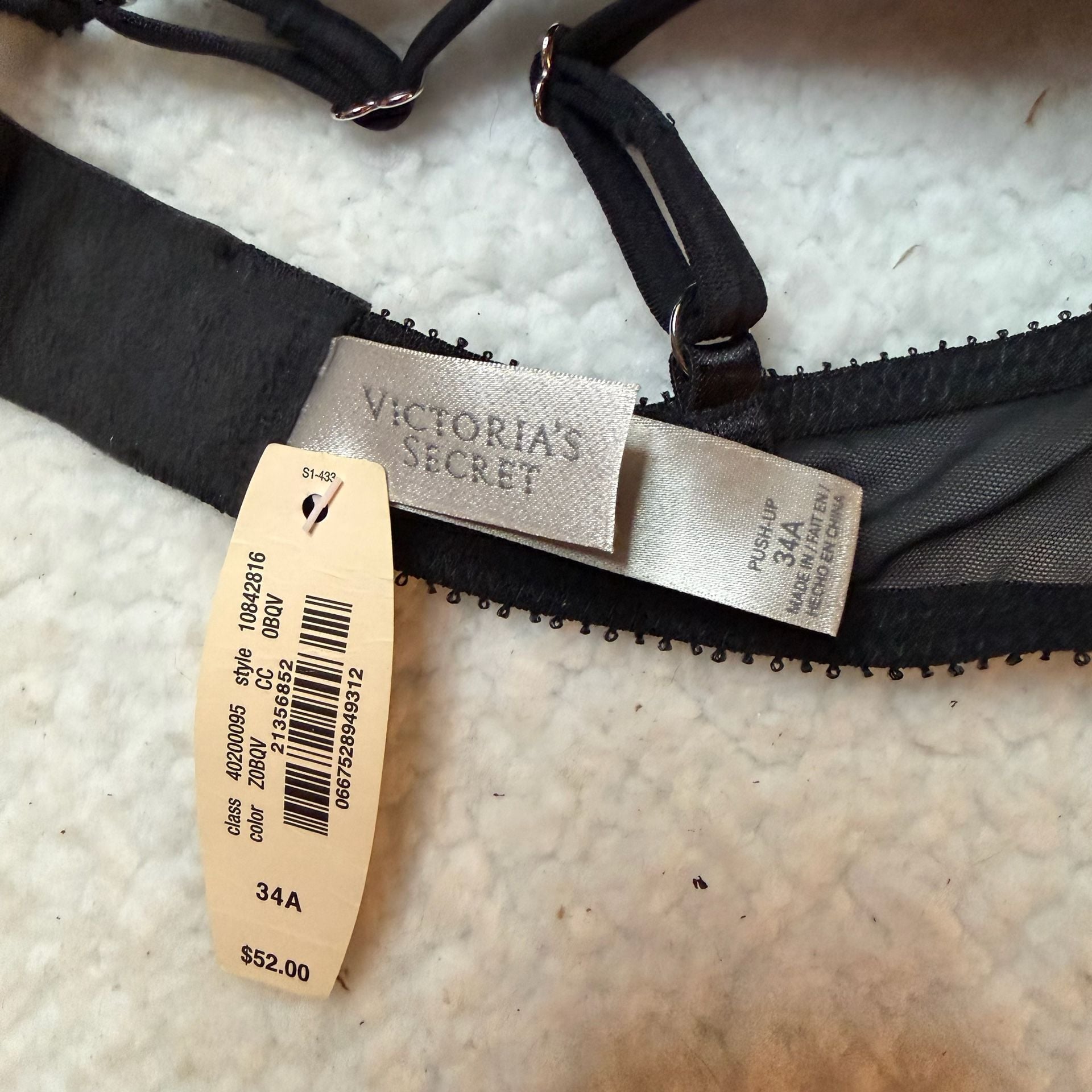 Victoria's Secret Lace Bra Black 4