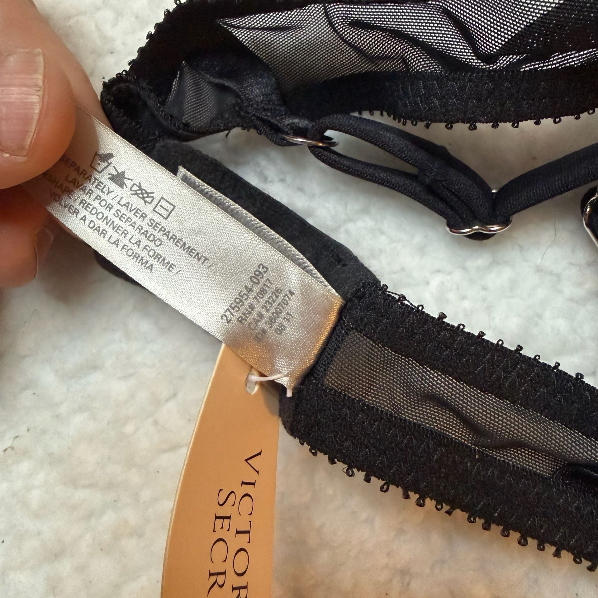 Victoria's Secret Lace Bra Black 5