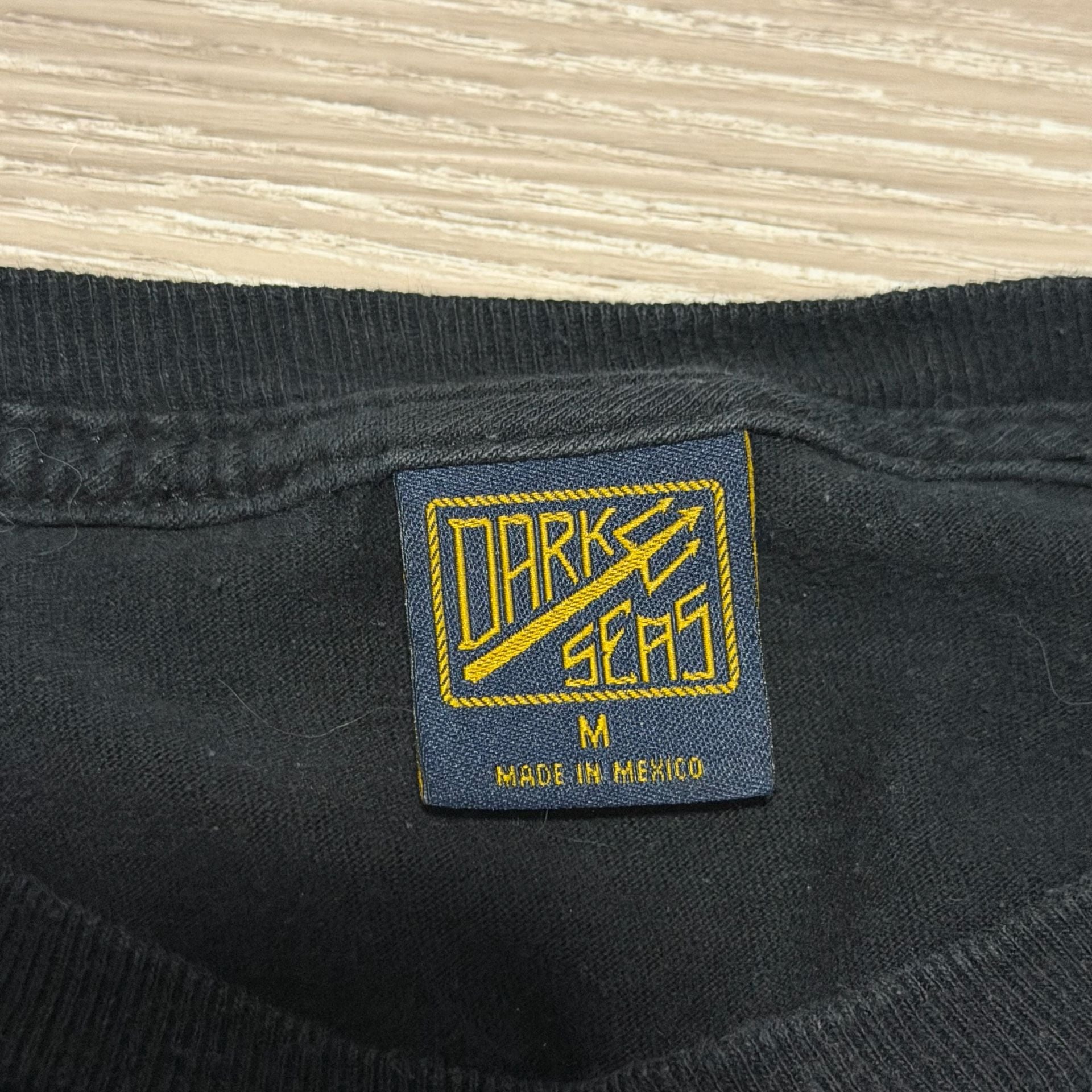 Darkstar T-Shirt Black Graphic Anchor Logo Short Sleeve 4