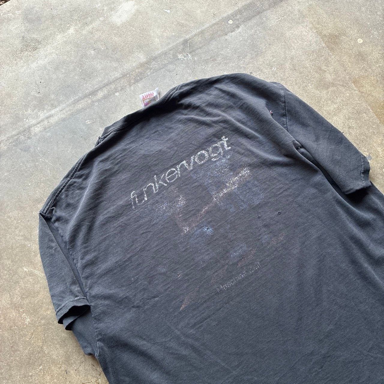 Vintage 1990’s FunkerVogt T-Shirt Size XL Black Graphic Band Tee 5