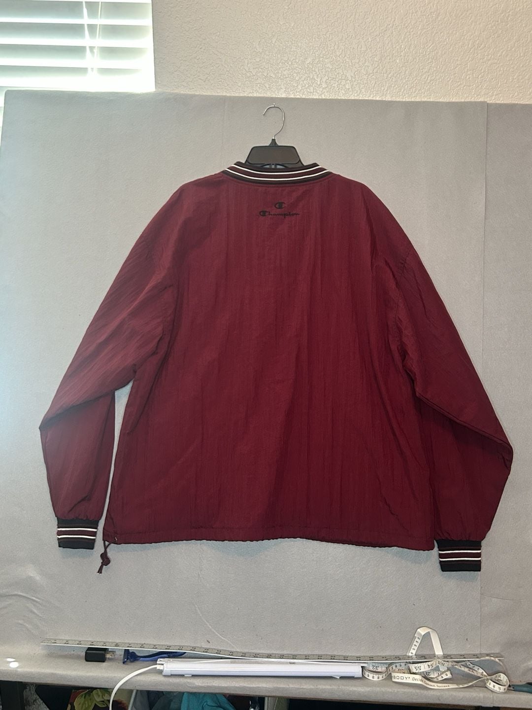 Texas A&M Aggies Men's Maroon Pullover Windbreaker Jacket Size XL Champion 6