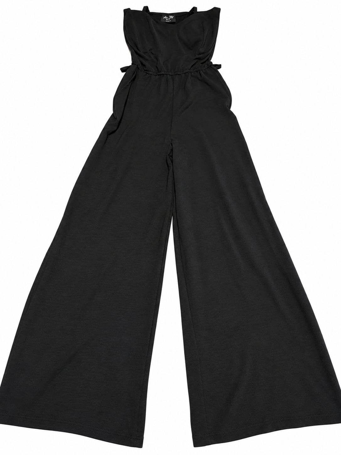 Jolie & Joy Jumpsuit Size M Black Wide Leg Romper 2
