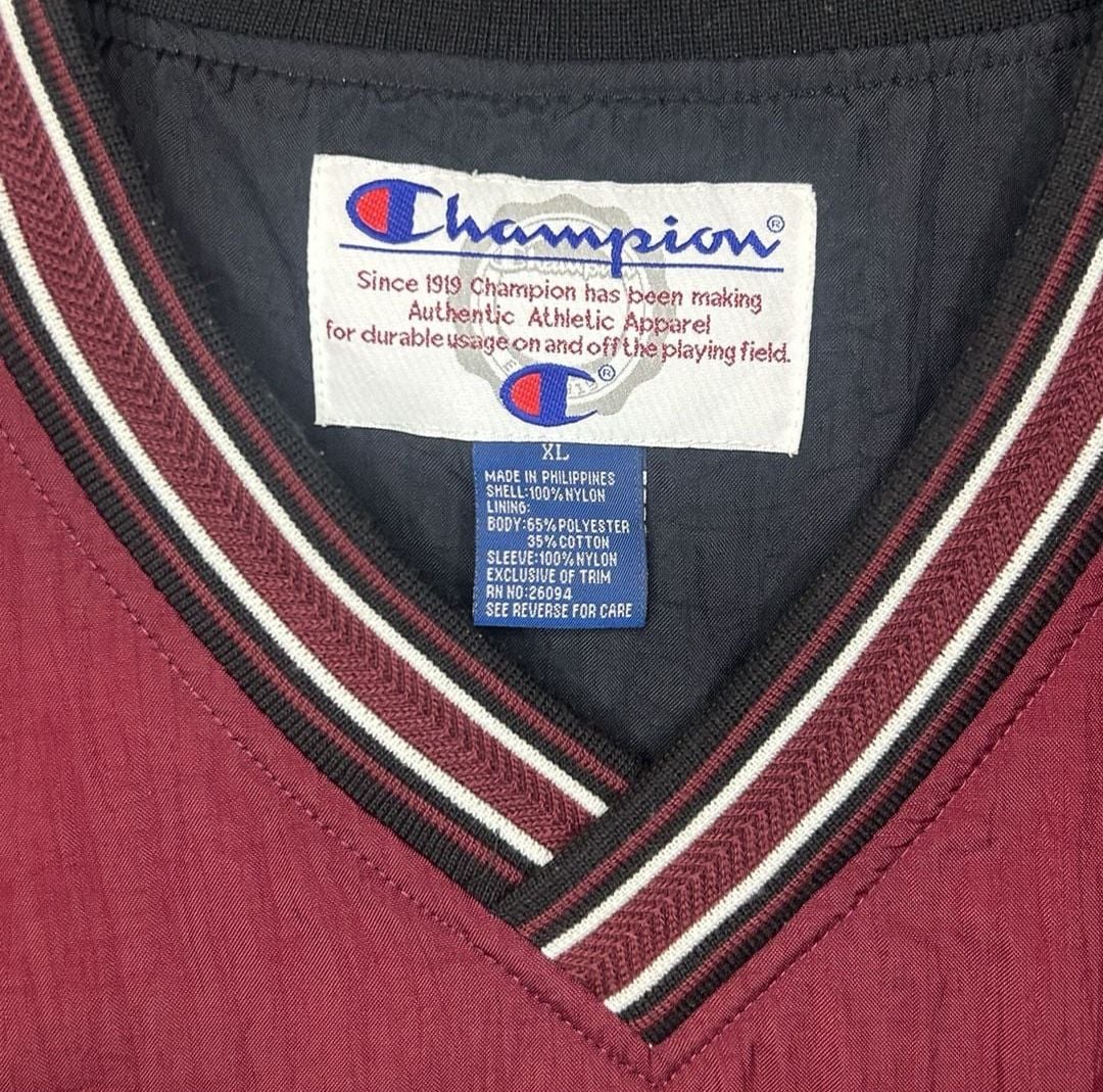 Texas A&M Aggies Men's Maroon Pullover Windbreaker Jacket Size XL Champion 3