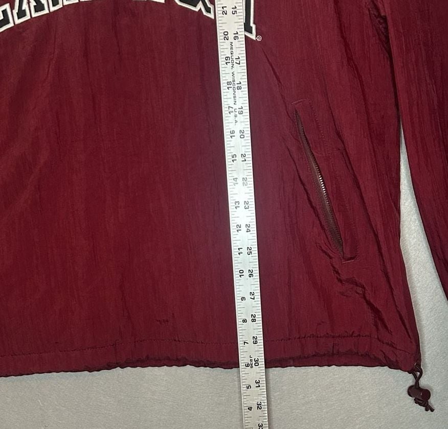 Texas A&M Aggies Men's Maroon Pullover Windbreaker Jacket Size XL Champion 4