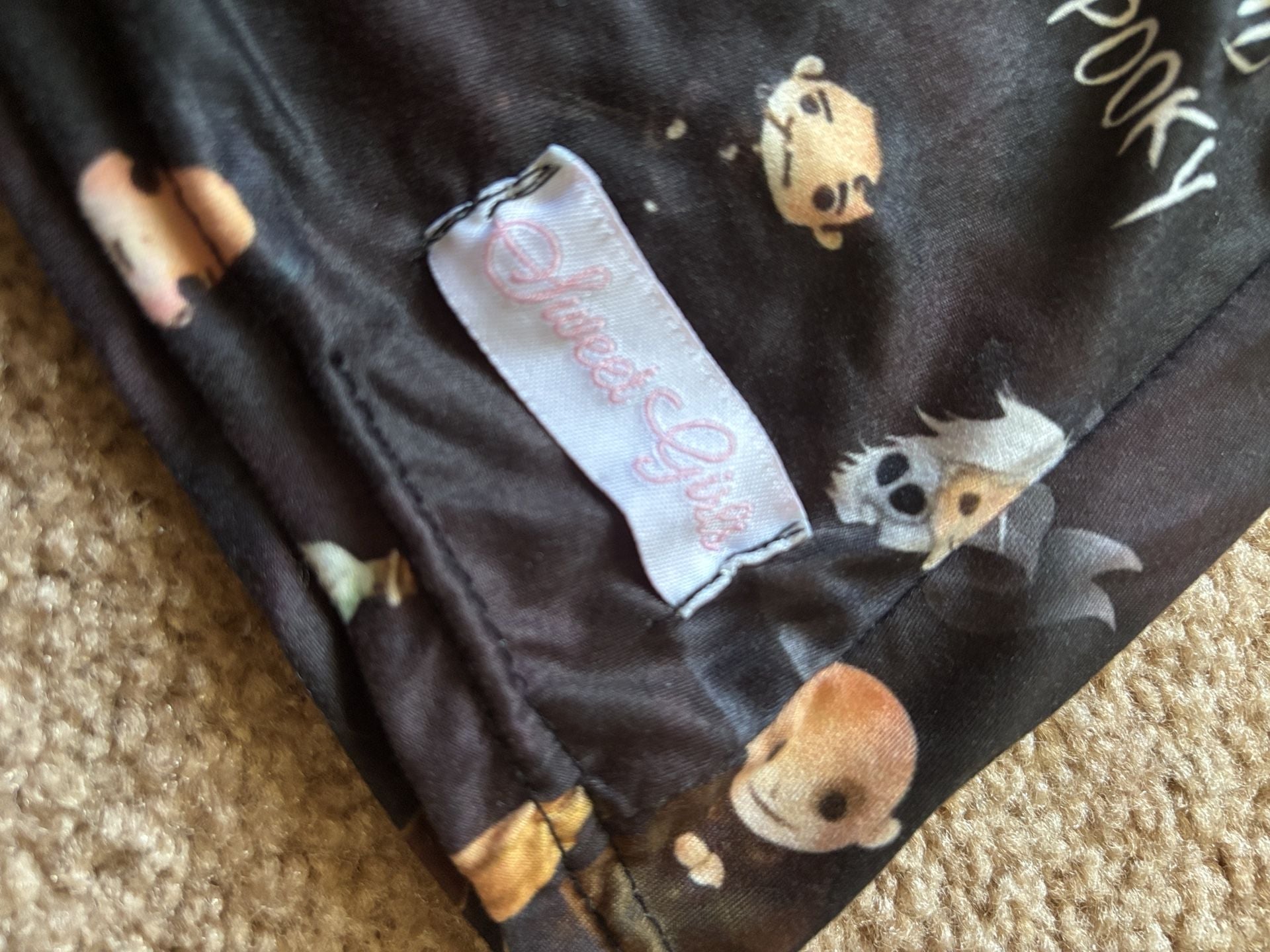 Sweet Girls Addams Family Dress Size 3XL (7-8T) Spooky Graphic 6