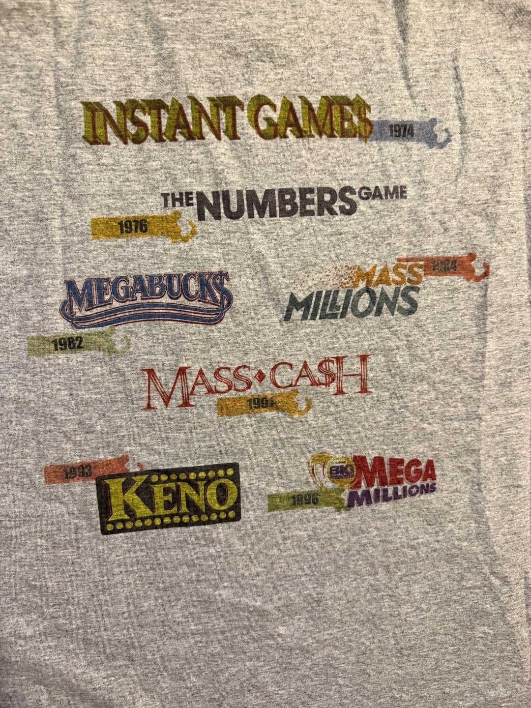 Vintage Jerzees The Lottery T-Shirt XL Grey  Y2K  Logo Tshirt  7