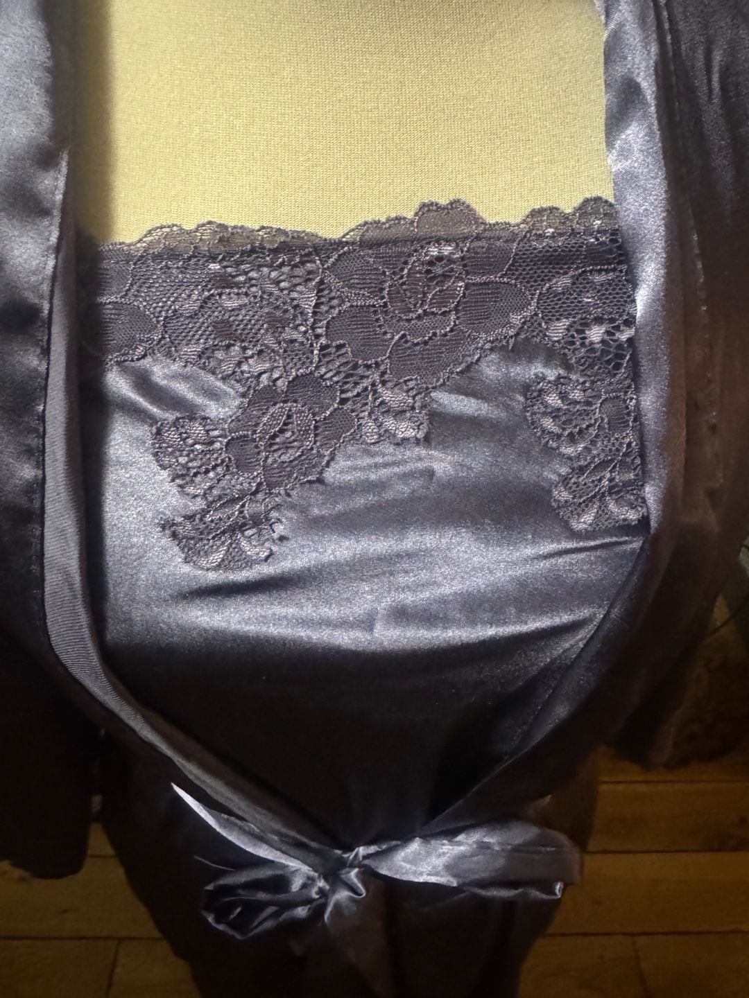 Jones New York Satin Robe Set S/M Purple 4