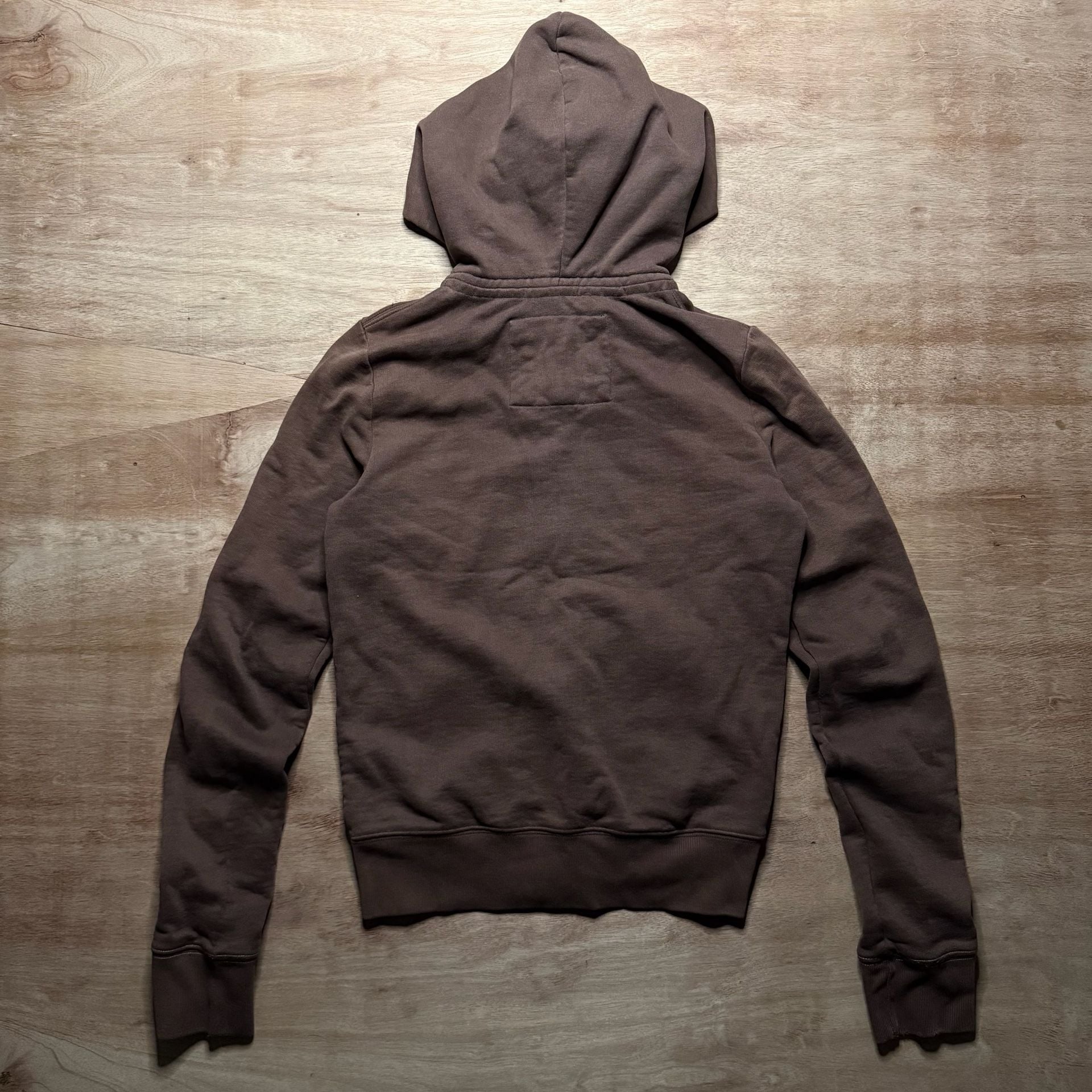 Vintage Abercrombie & Fitch Y2K Brown Distressed Zip Up Hoodie Women’s M 5