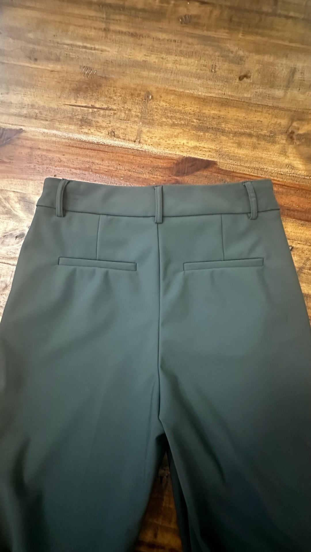 Christian Siriano Dress Pants Size 2 Green Nylon Spandex 4