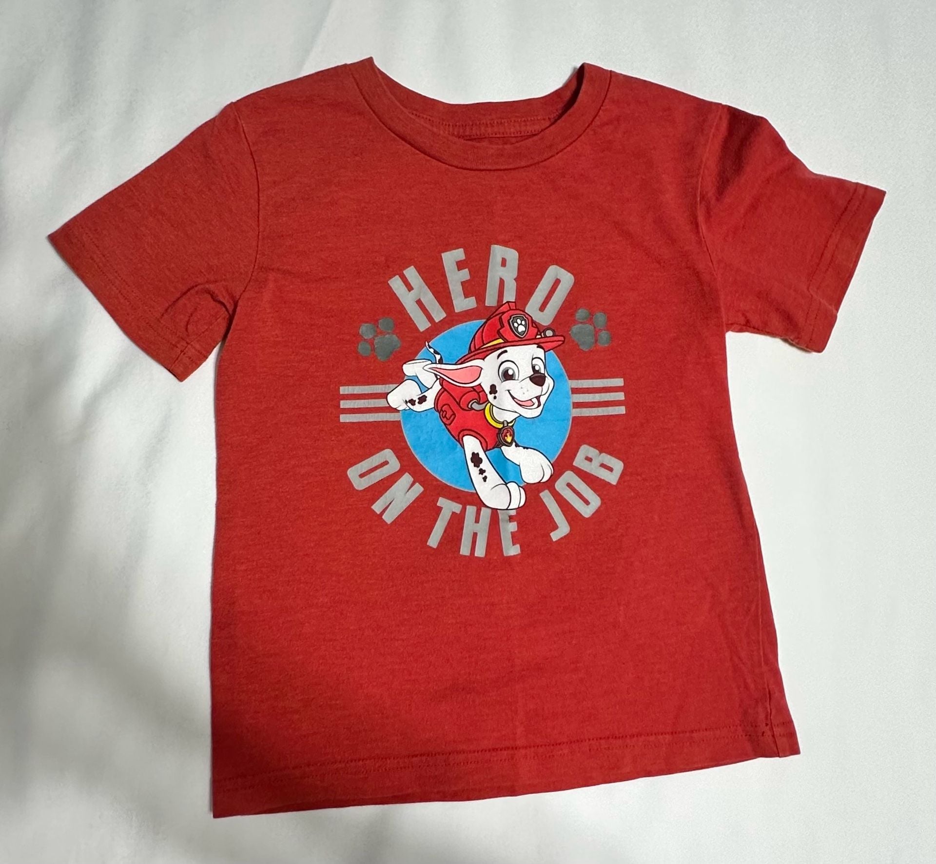 Paw Patrol Marshall Hero On The Job T-Shirt Size 4T Red 2
