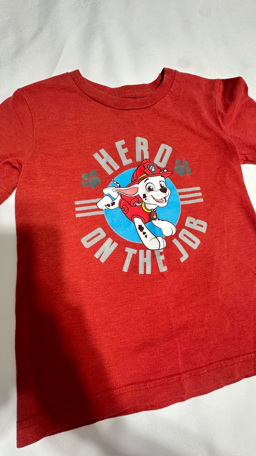Paw Patrol Marshall Hero On The Job T-Shirt Size 4T Red 3
