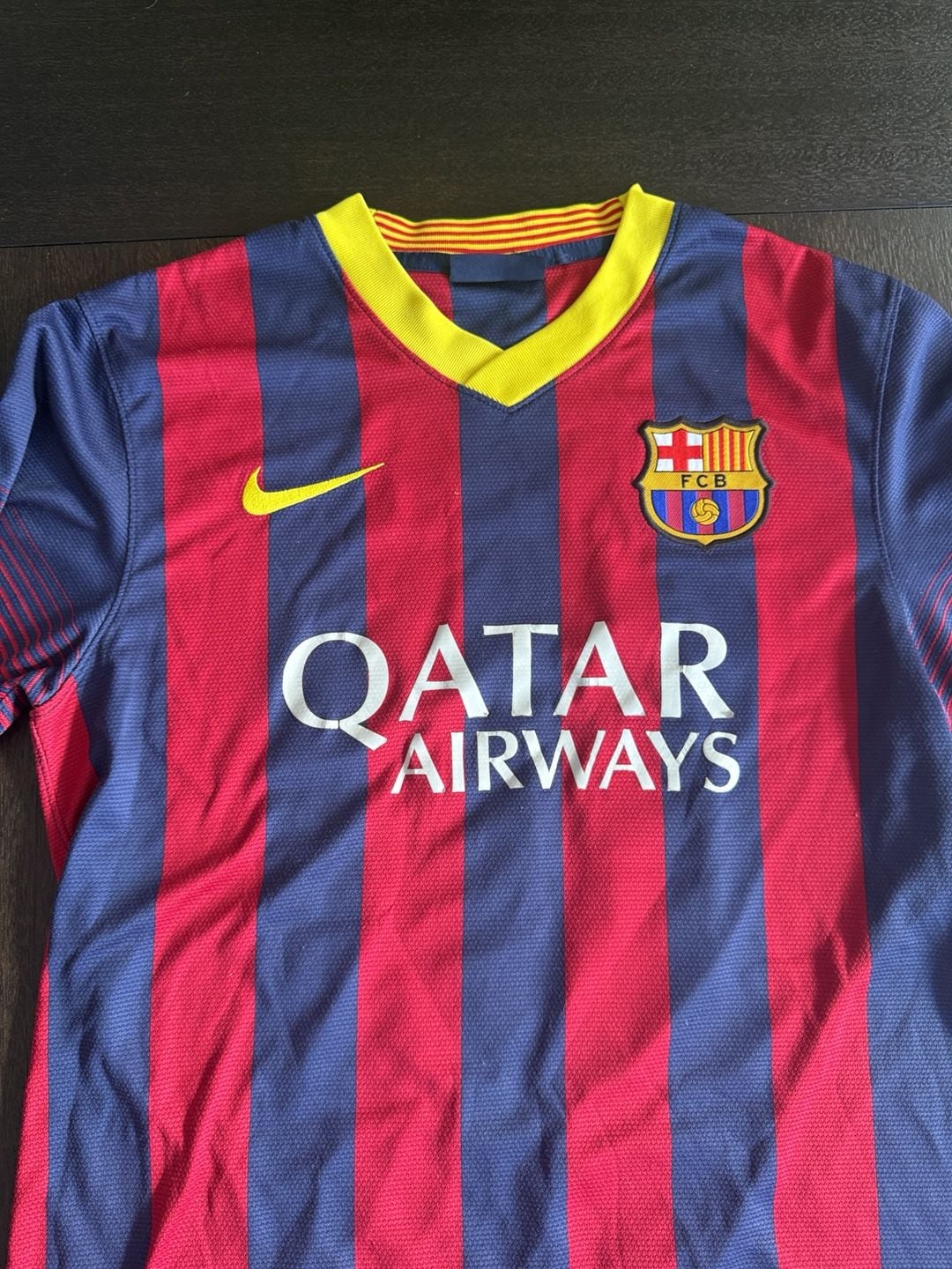 Nike FC Barcelona Qatar Airways Soccer Jersey Messi #10 7