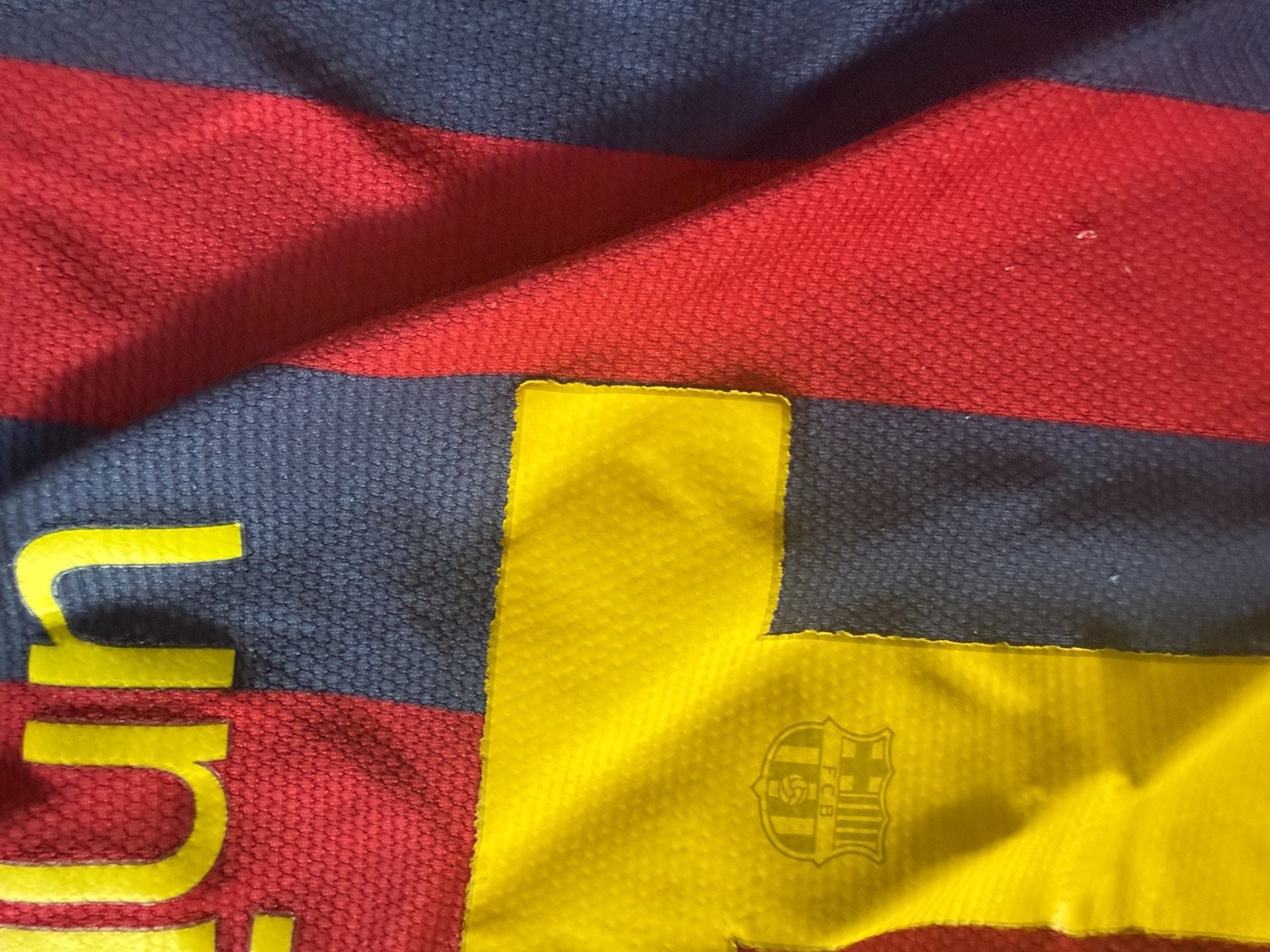 Nike FC Barcelona Qatar Airways Soccer Jersey Messi #10 12
