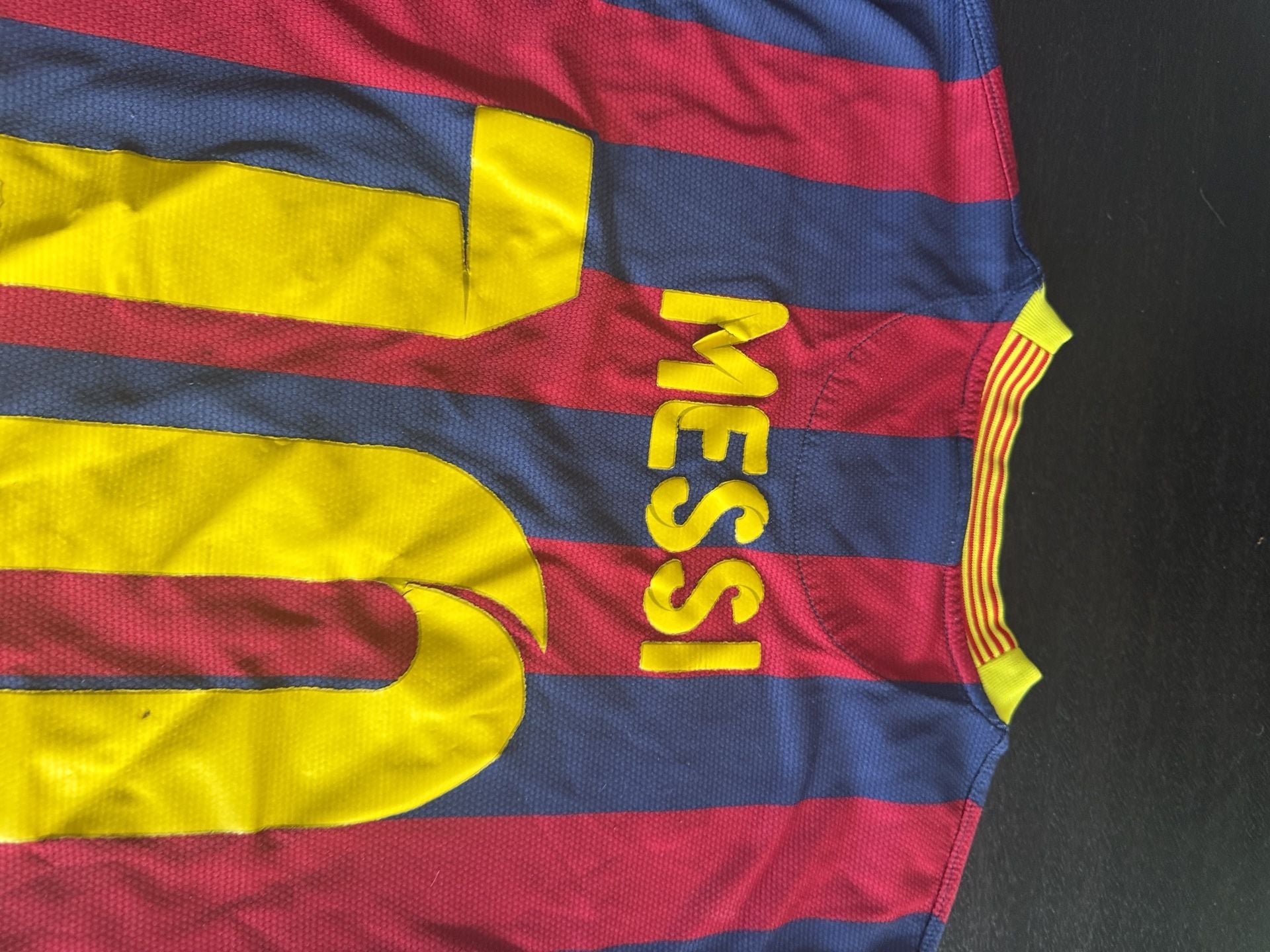 Nike FC Barcelona Qatar Airways Soccer Jersey Messi #10 14