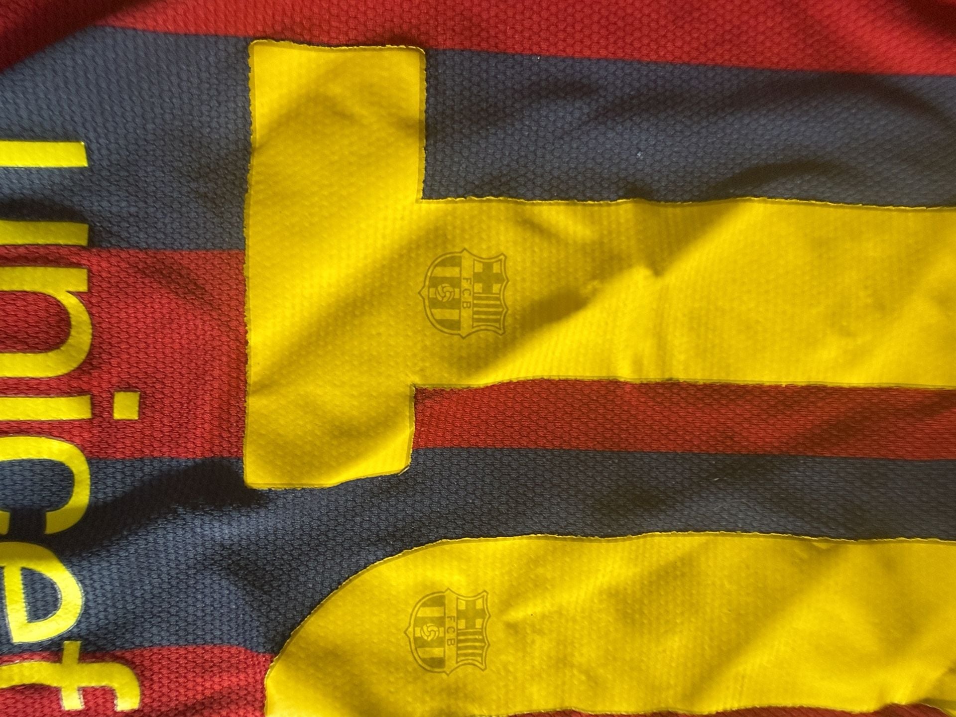 Nike FC Barcelona Qatar Airways Soccer Jersey Messi #10 15