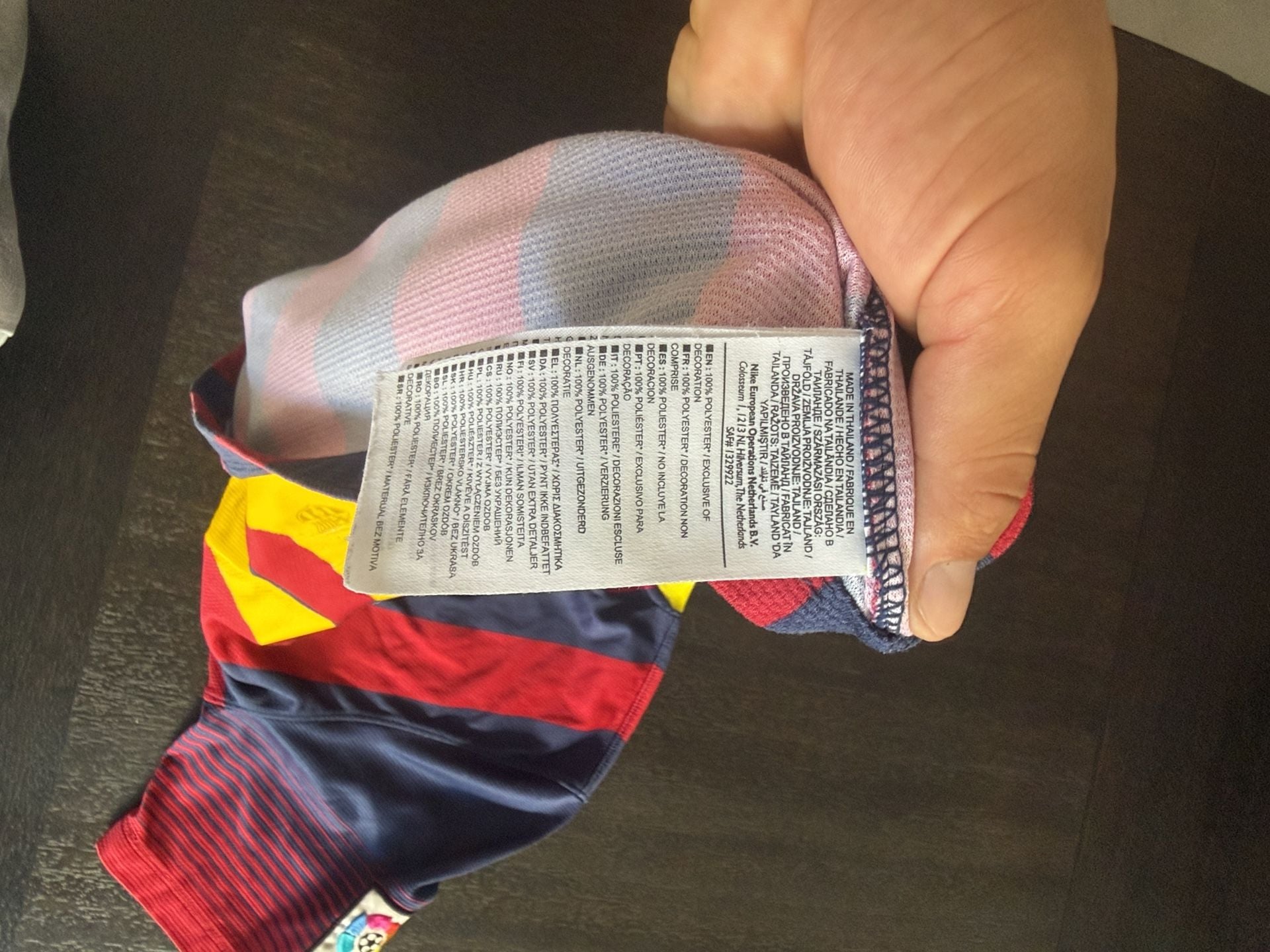 Nike FC Barcelona Qatar Airways Soccer Jersey Messi #10 16