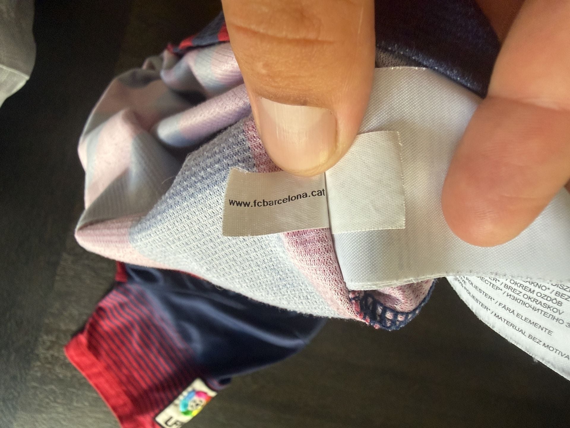 Nike FC Barcelona Qatar Airways Soccer Jersey Messi #10 18