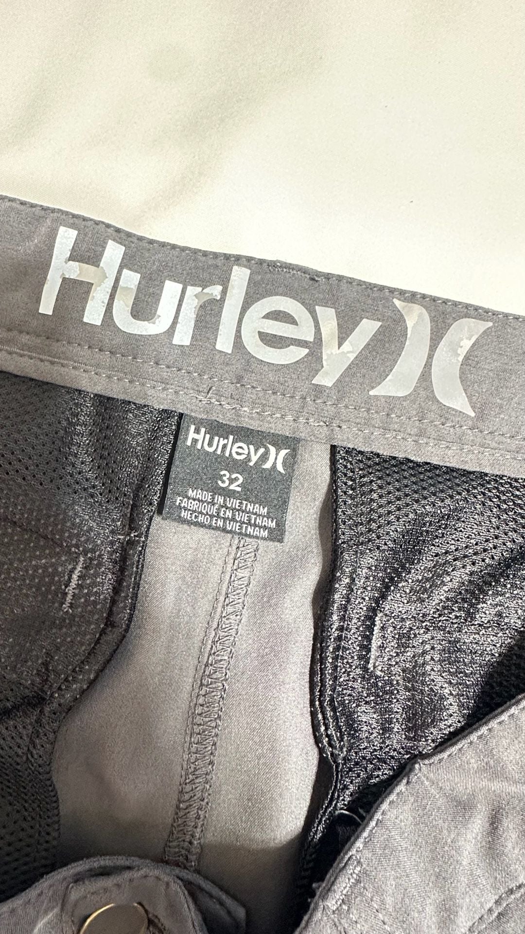 Hurley Phantom Shorts Size 32 Gray 5