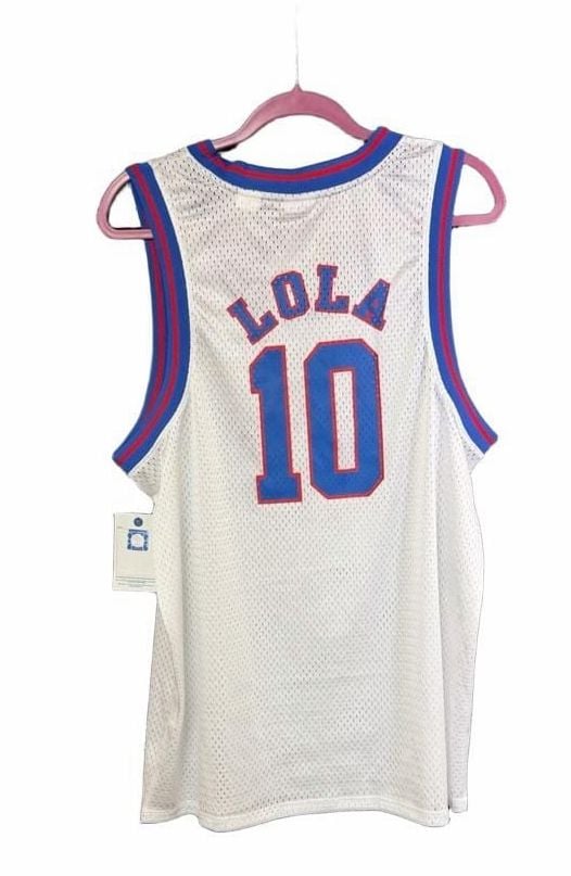 Champion Tune Squad Lola 10 Jersey Size L White G90 6