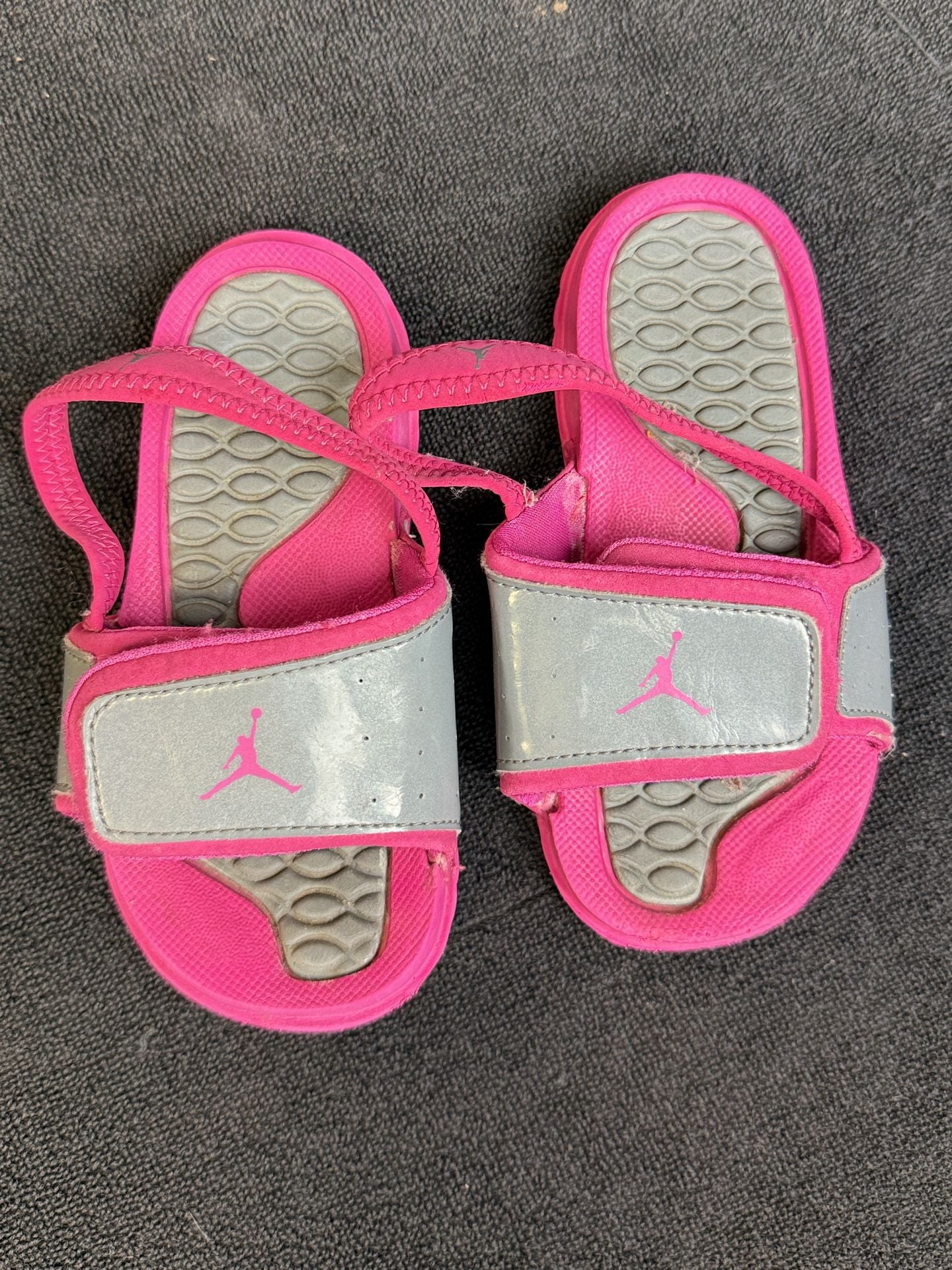 Jordan Hydro 2 Retro TD Size 9C Pink Grey Sandals 3