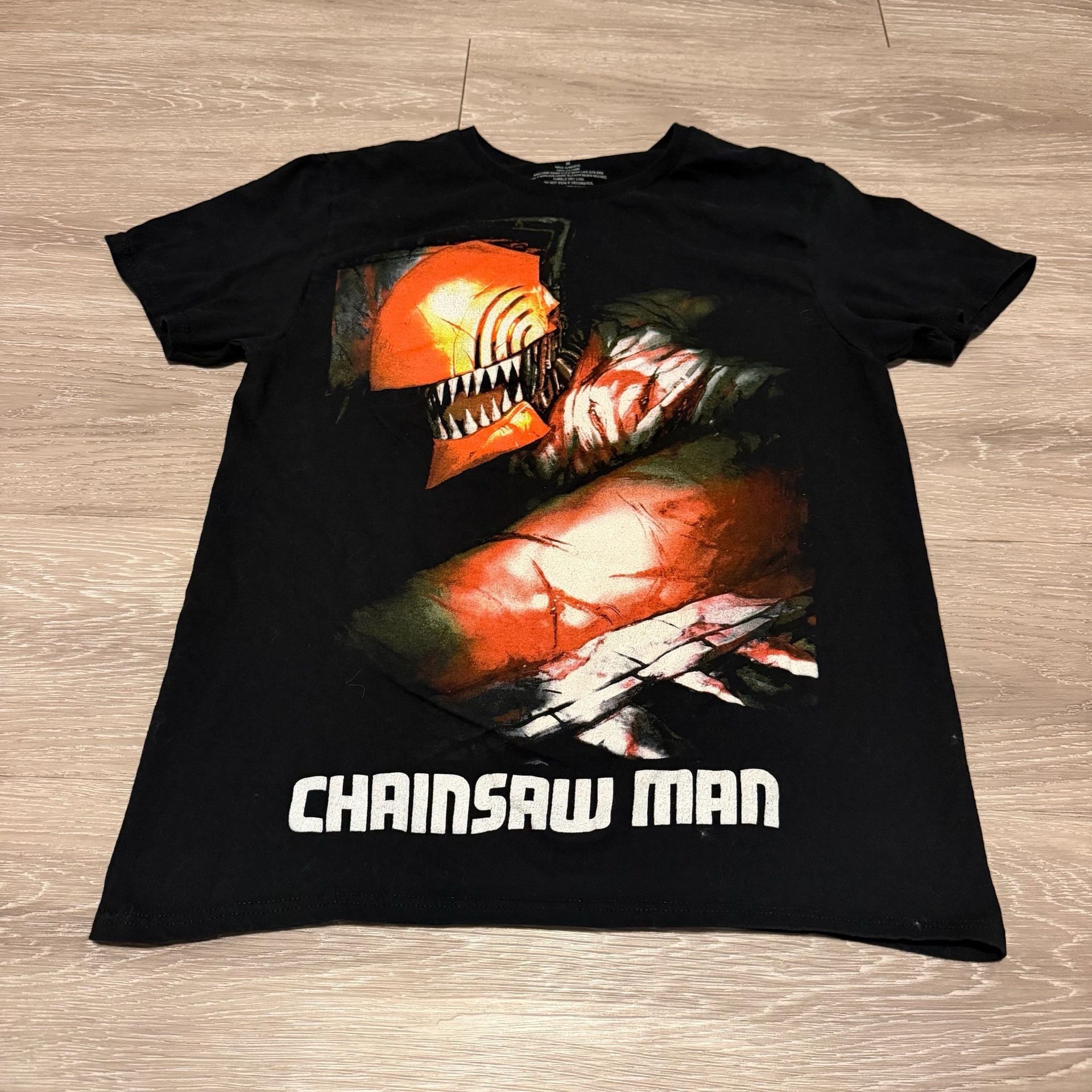 Chainsaw Man Graphic T-Shirt Size M Black 2