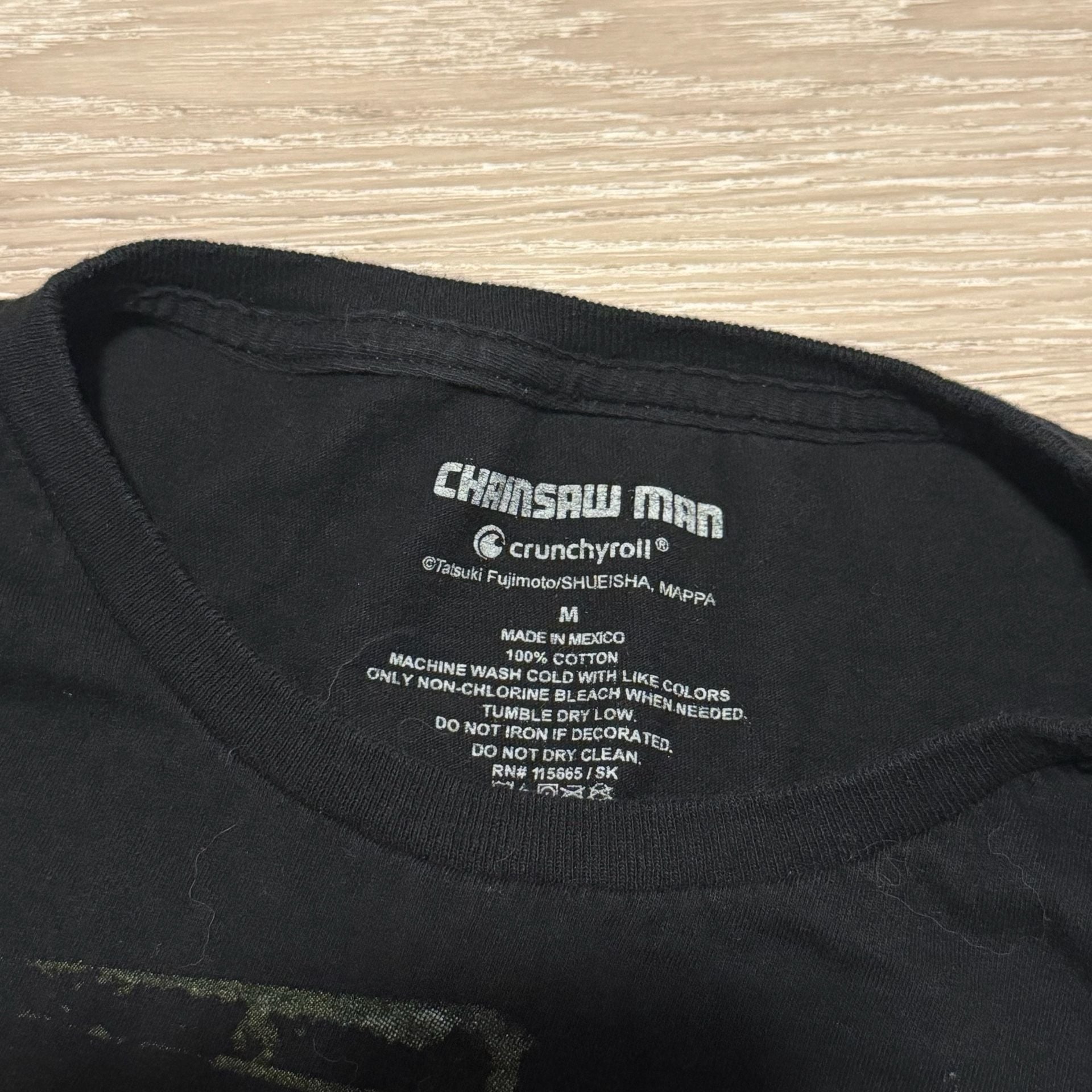 Chainsaw Man Graphic T-Shirt Size M Black 4